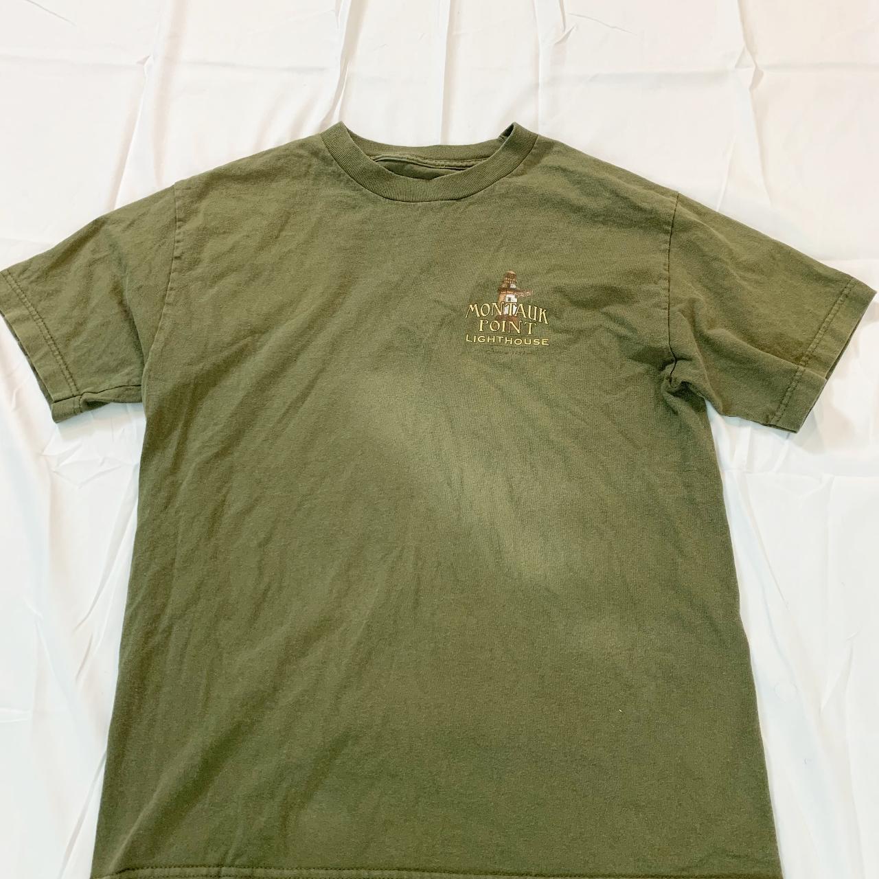 Men's Khaki and Green T-shirt | Depop