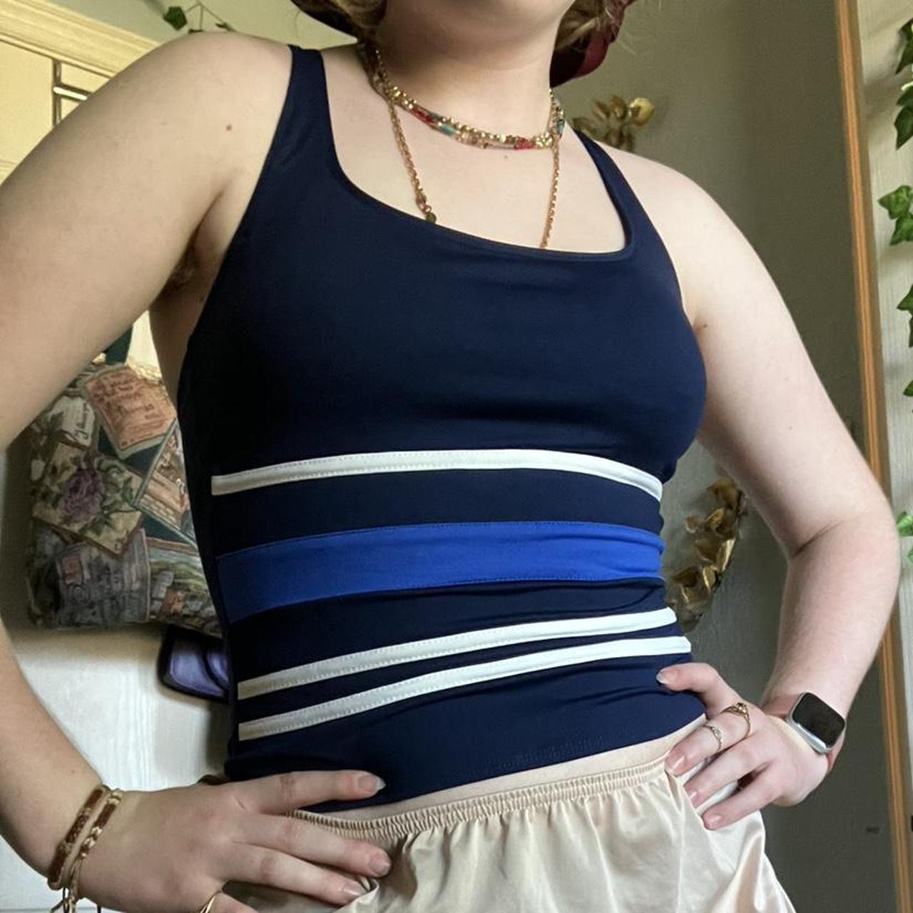 Women's Navy Bikiniandtankinitops Depop