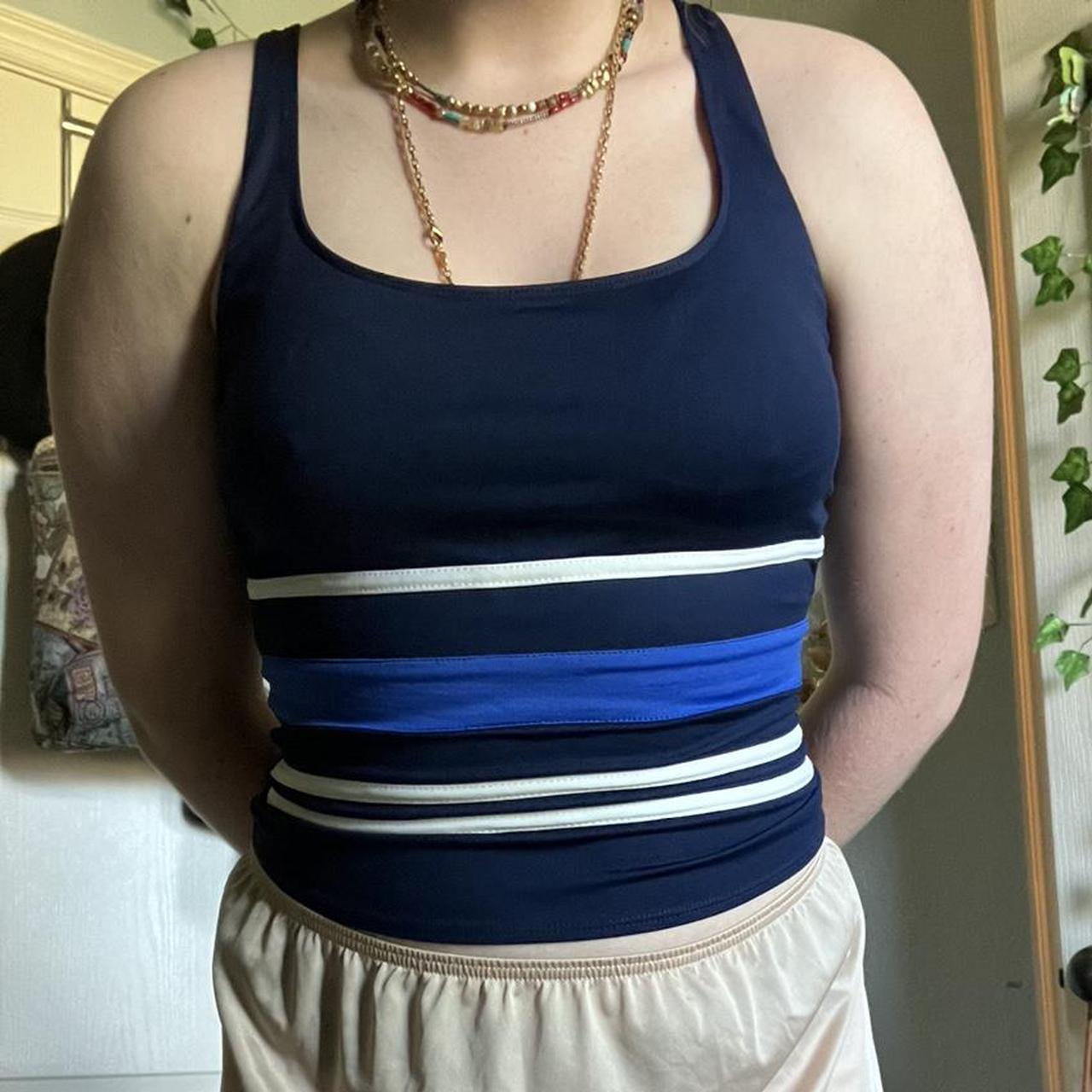 Women's Navy Bikiniandtankinitops Depop