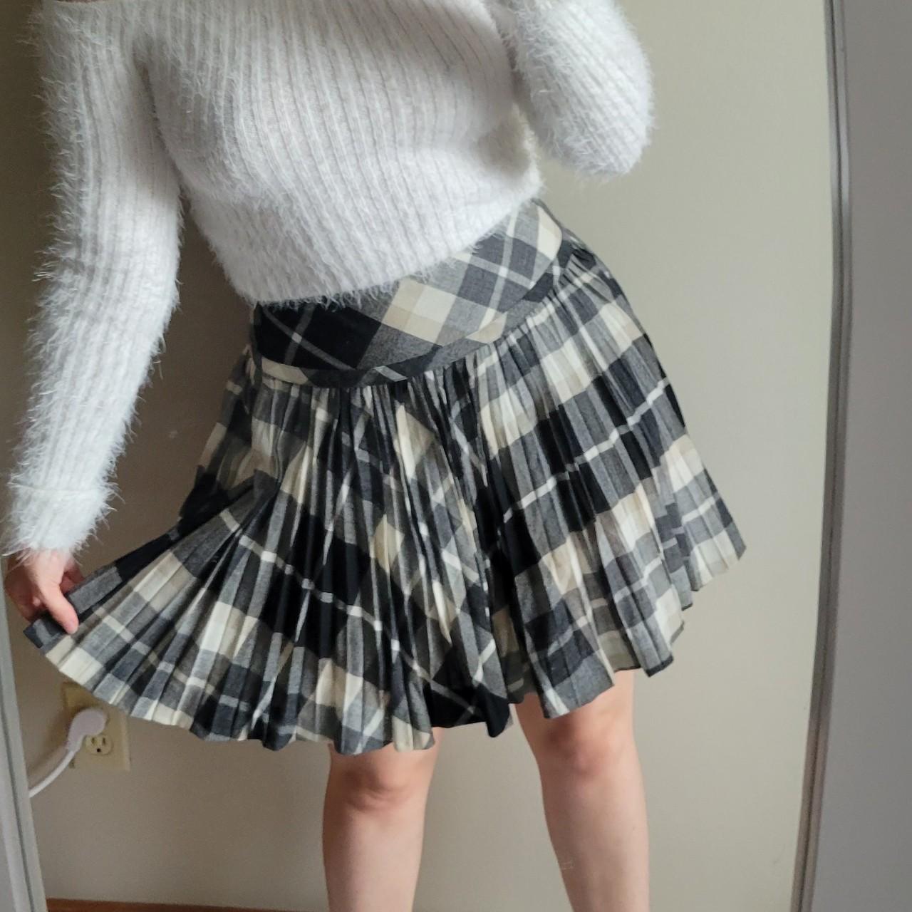 Burberry pink plaid mini skirt kids size 10 will fit | Depop