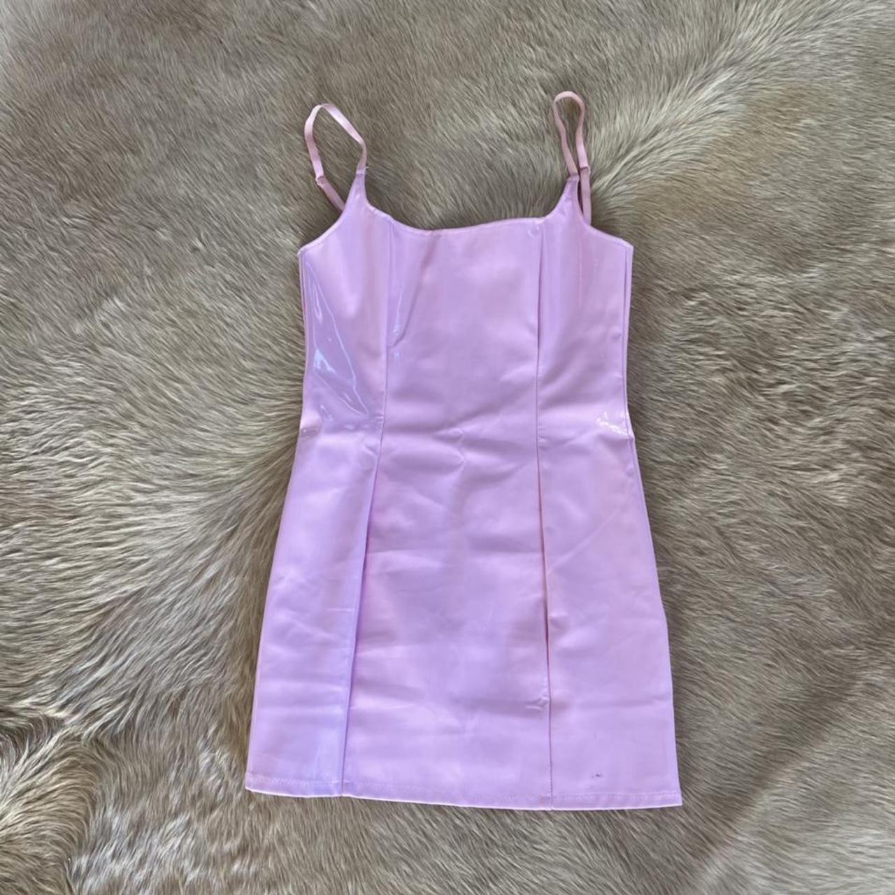 Pink Latex Dress from Pretty Little Thing! This... - Depop