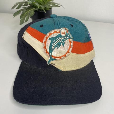 Vintage 90's Miami Dolphins Snapback Perfect - Depop