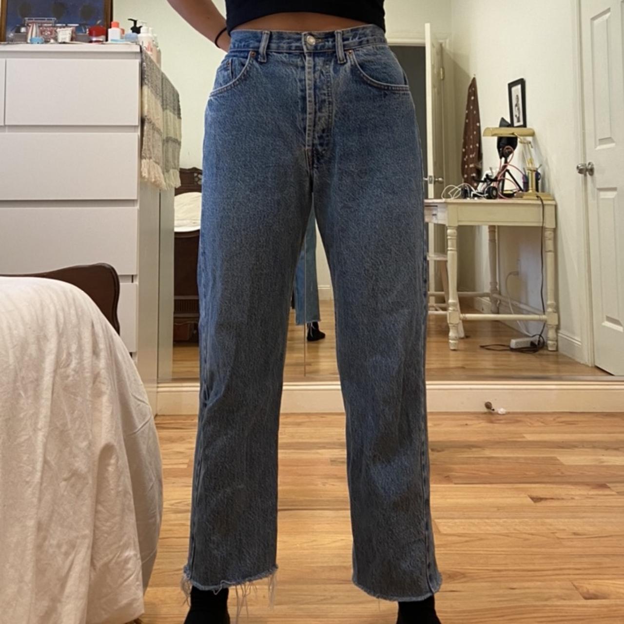 Blue Levi jeans from a thrift store in Barcelona!... - Depop