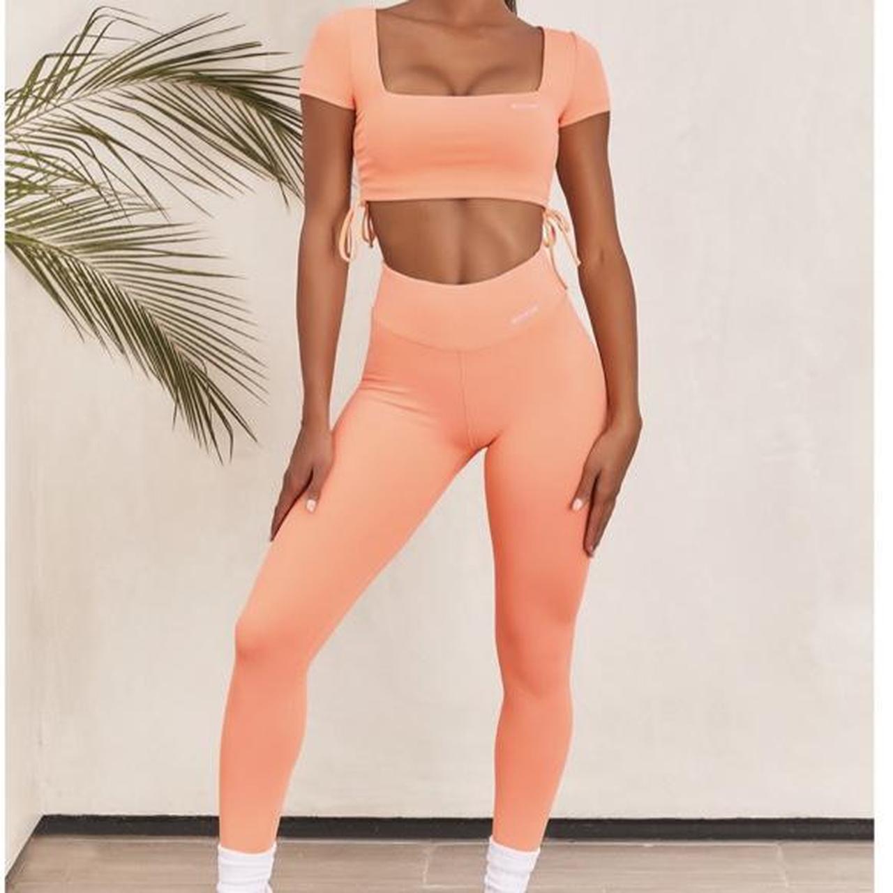 Bo+tee slinky orange gym Top size