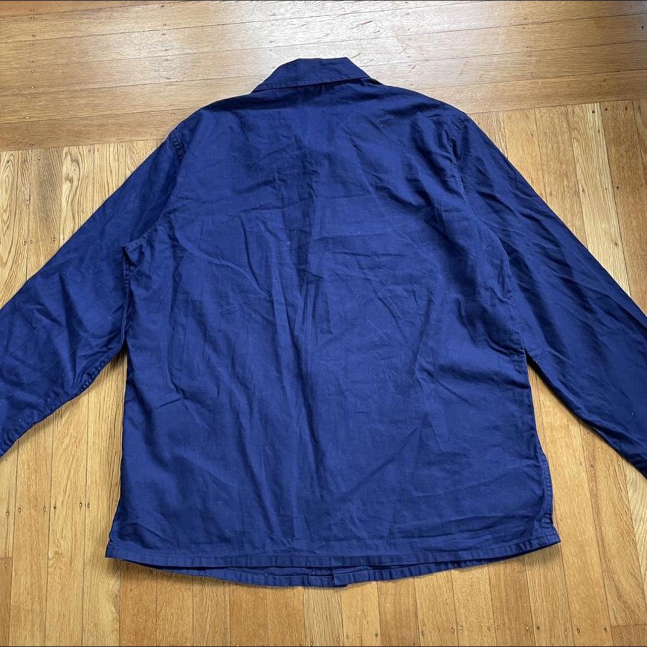 Vintage indigo blue Chore jacket made in Germany /... - Depop