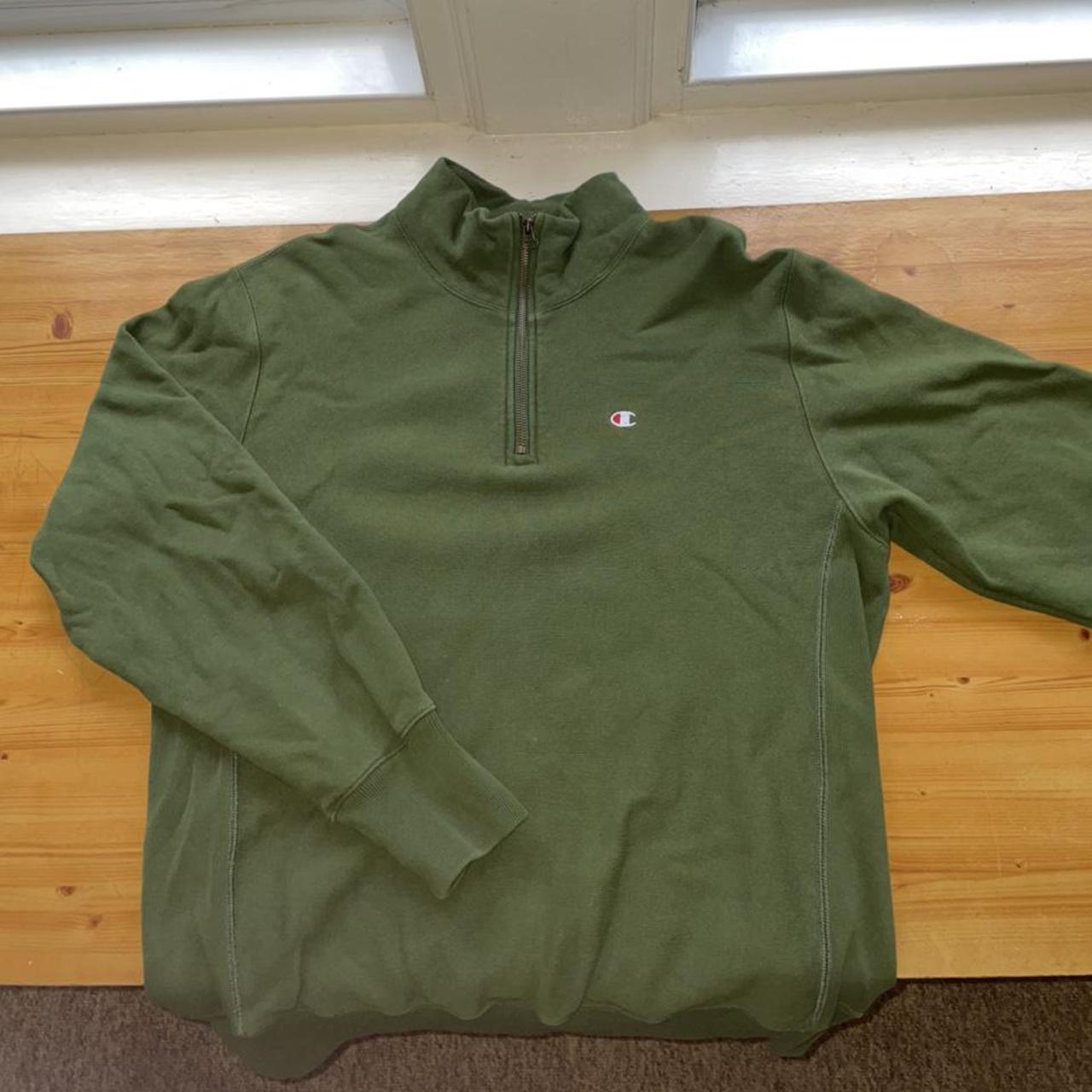 reverse weave quarter zip