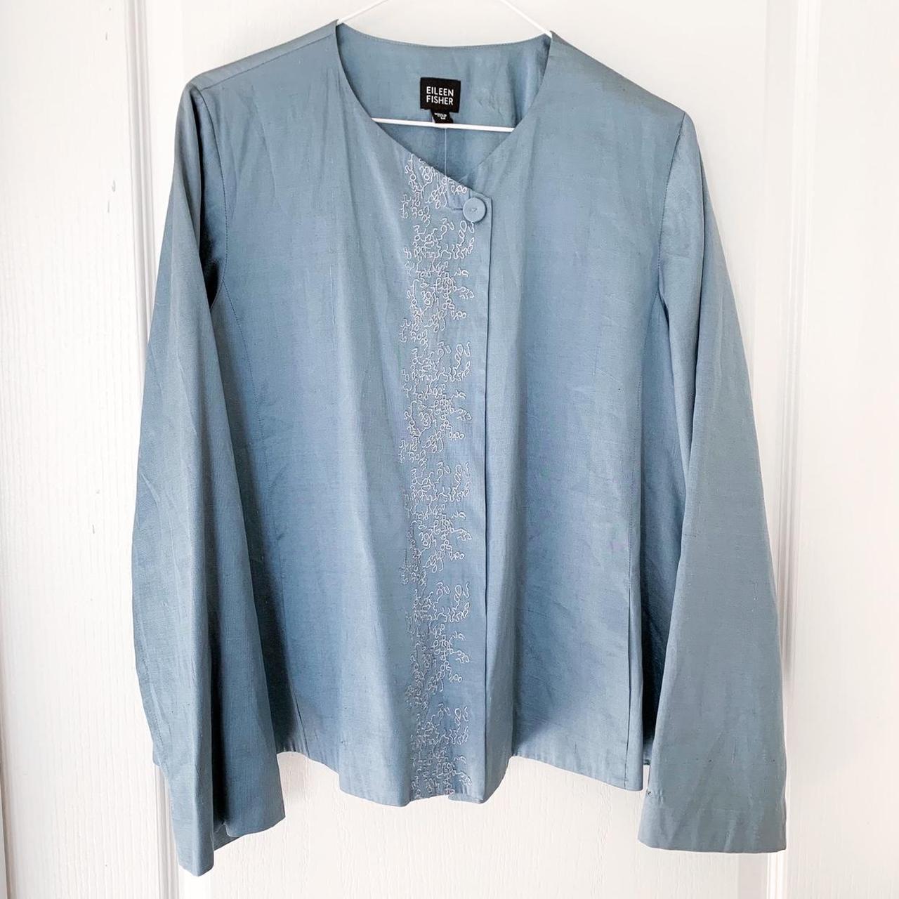 Eileen fisher silk dupioni top online