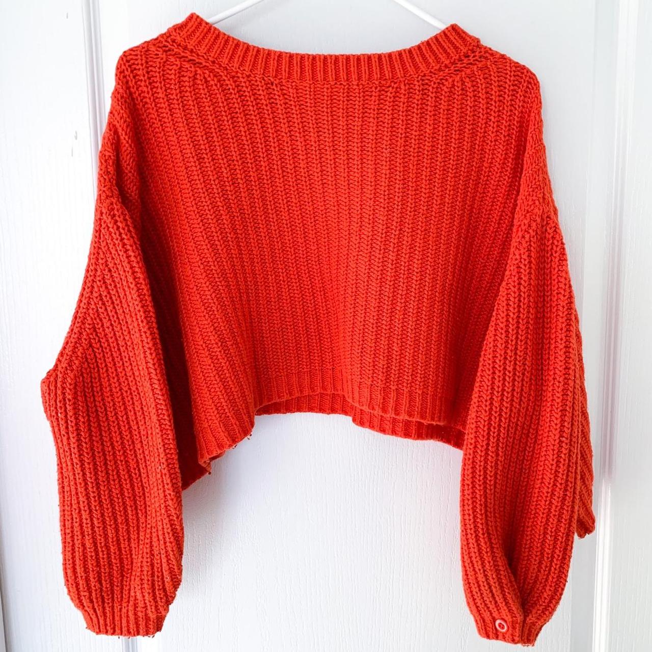 Cropped on sale orange jumper