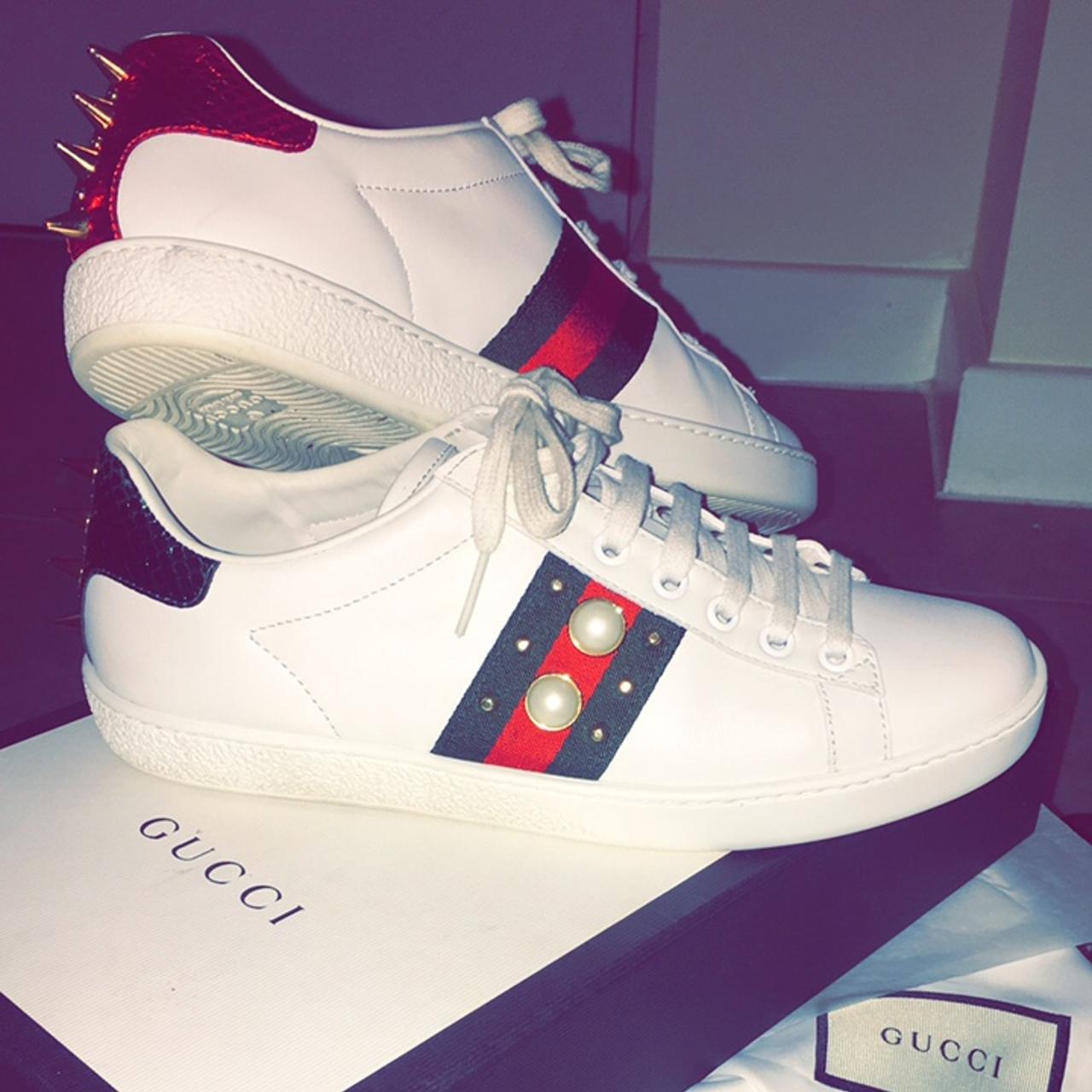gucci stud trainers