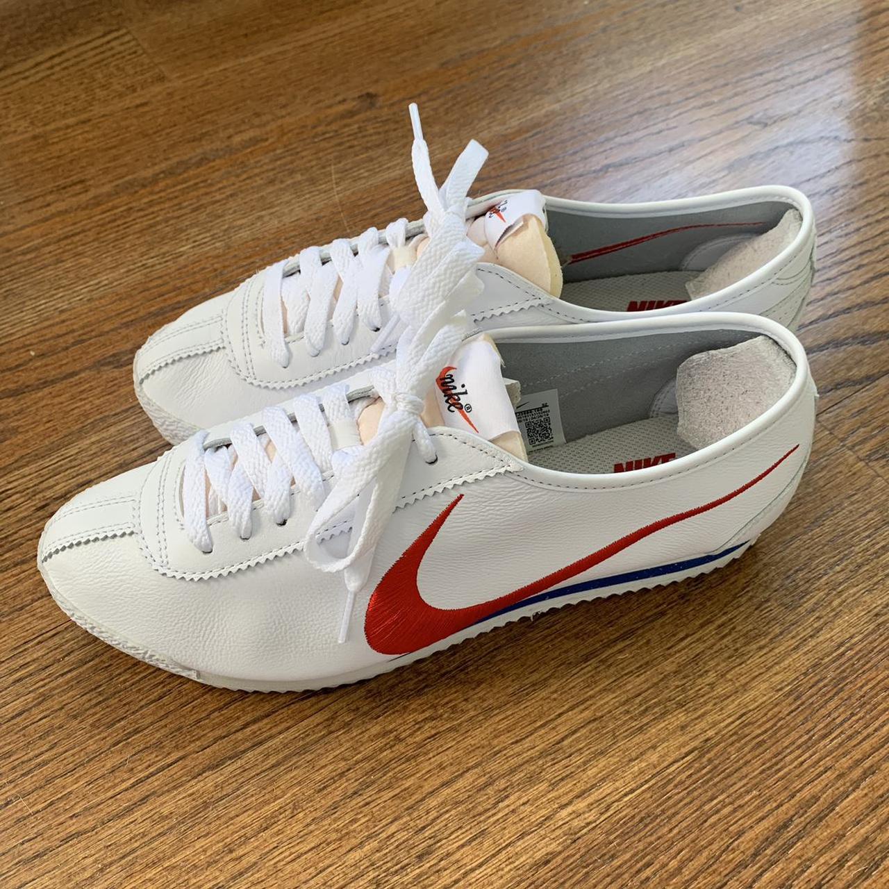 Nike Cortez 72’ with old school Nike logo. Worn once... - Depop