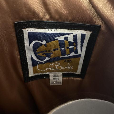 St Louis Rams leather coat XL - Depop