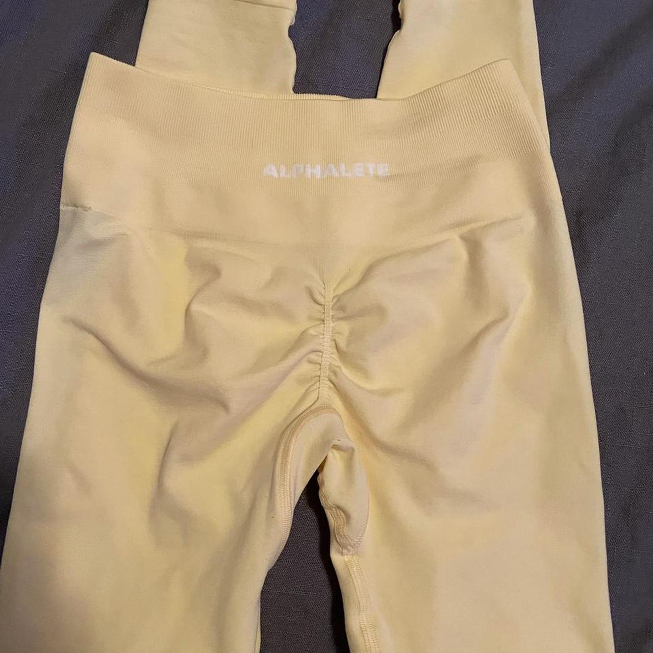 Alphalete amplify lemonade leggings Alphalete... Depop
