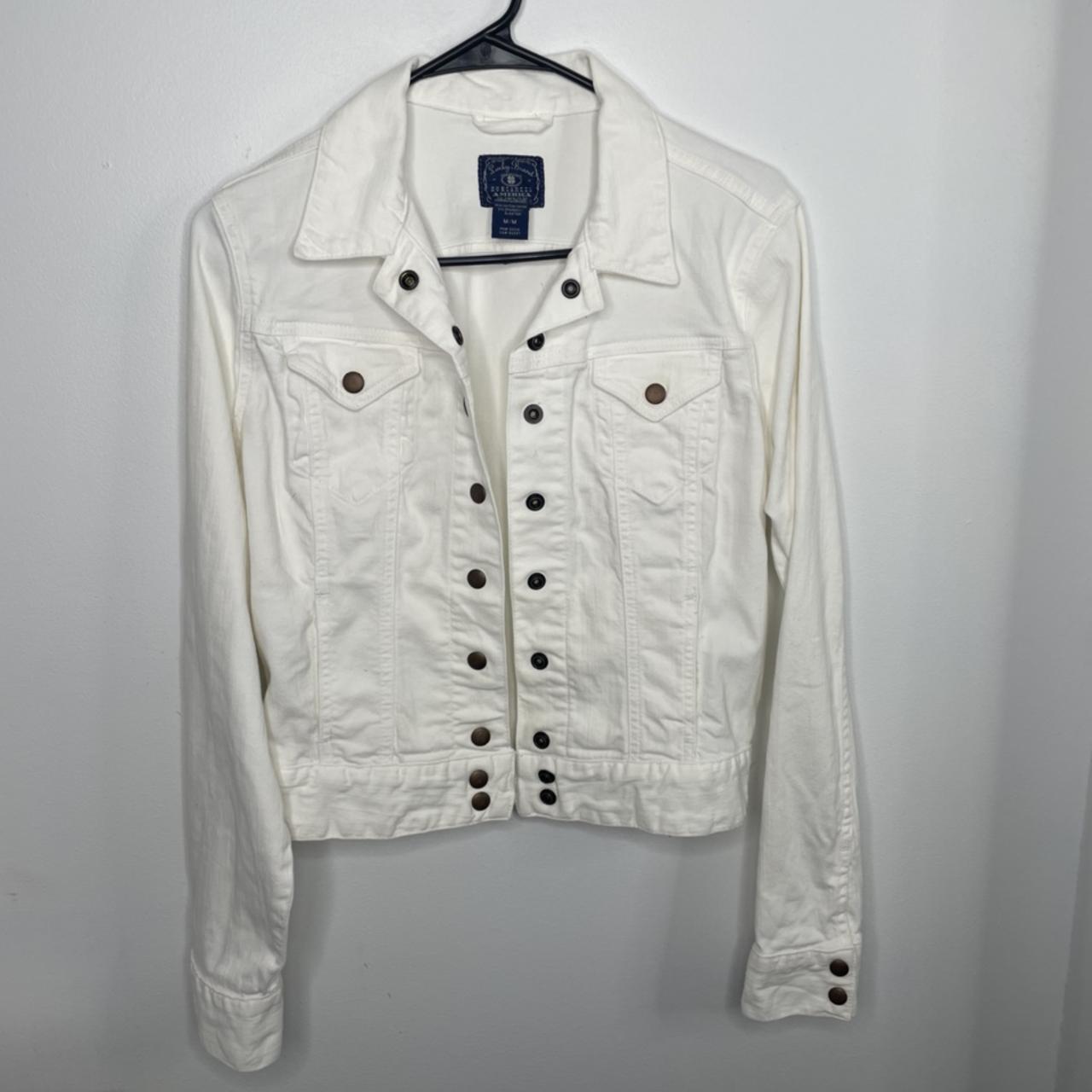 White denim jacket - Depop