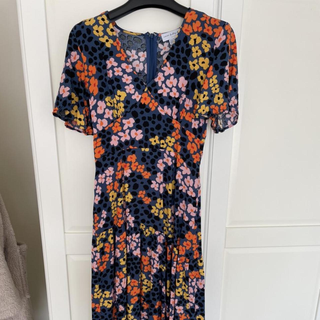 Never fully dressed midi dress. Navy and bright... - Depop