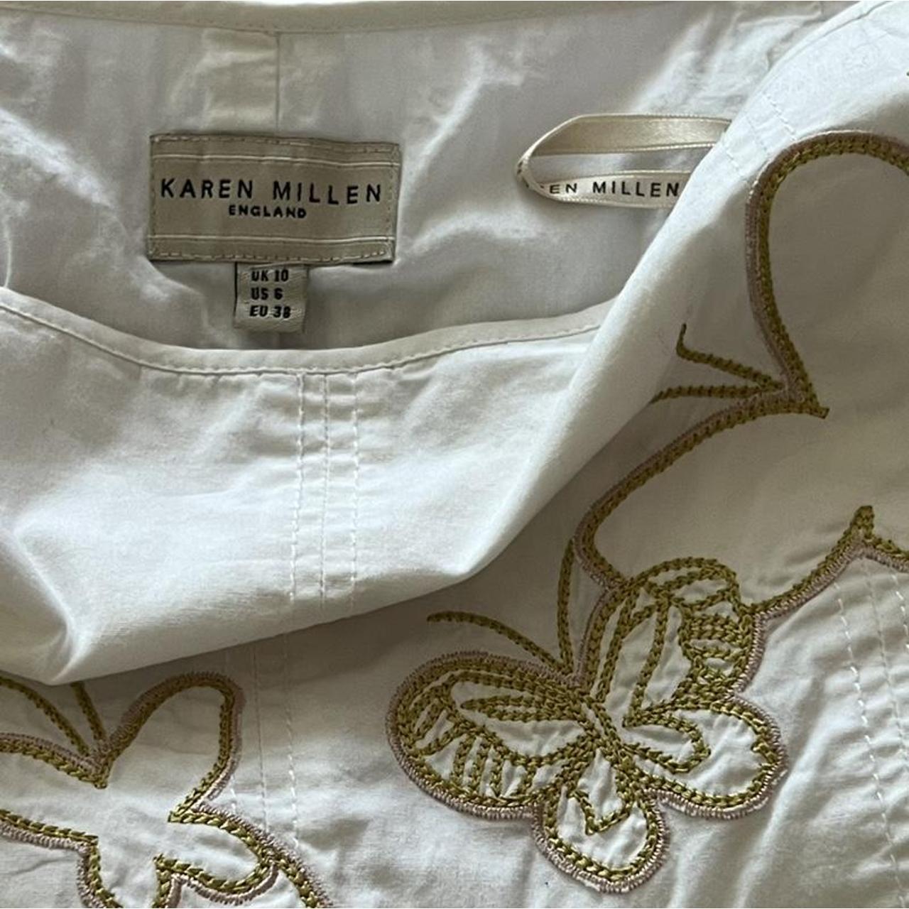 insane Karen Millen white rara long skirt with... Depop