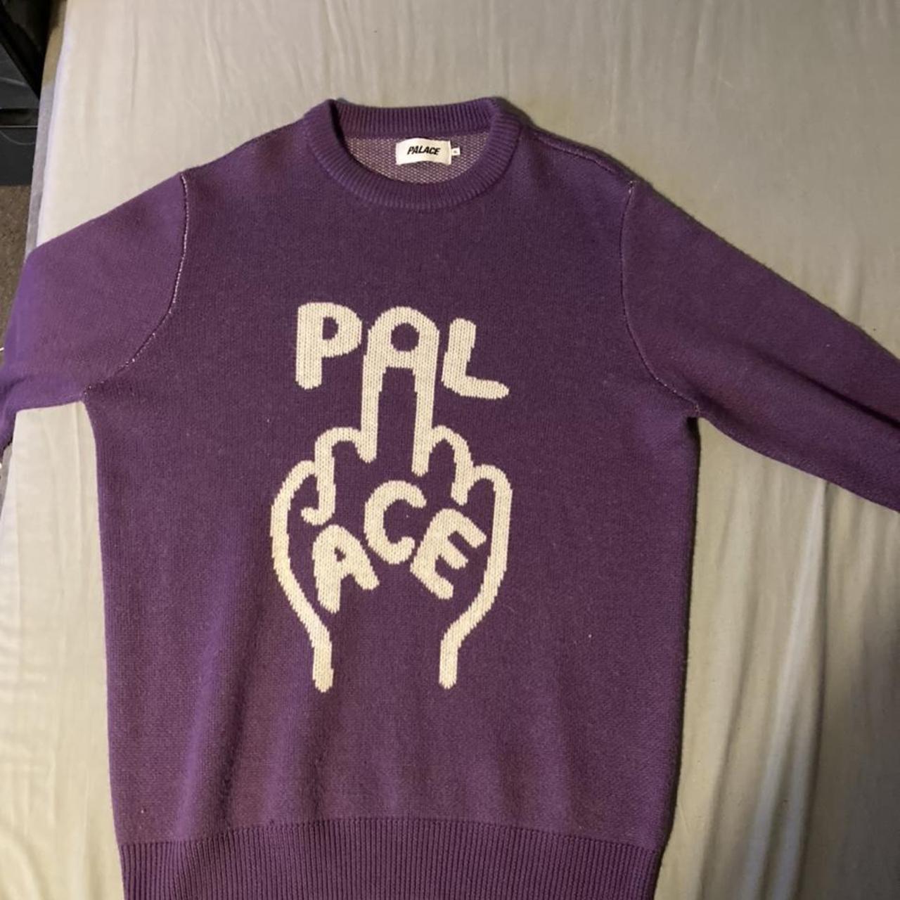 purple palace 'finger up knit'. size extra large. - Depop