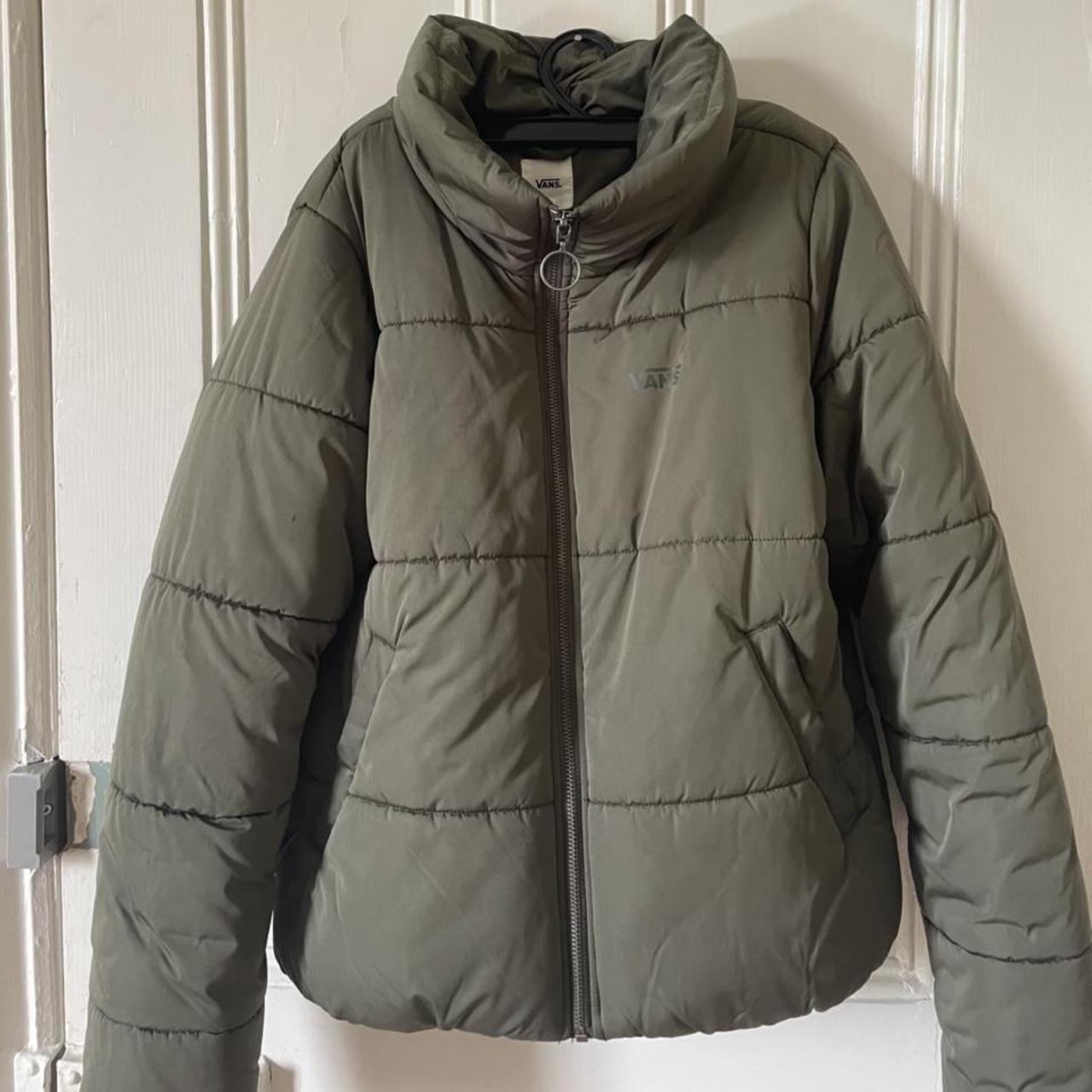 vans green puffer jacket