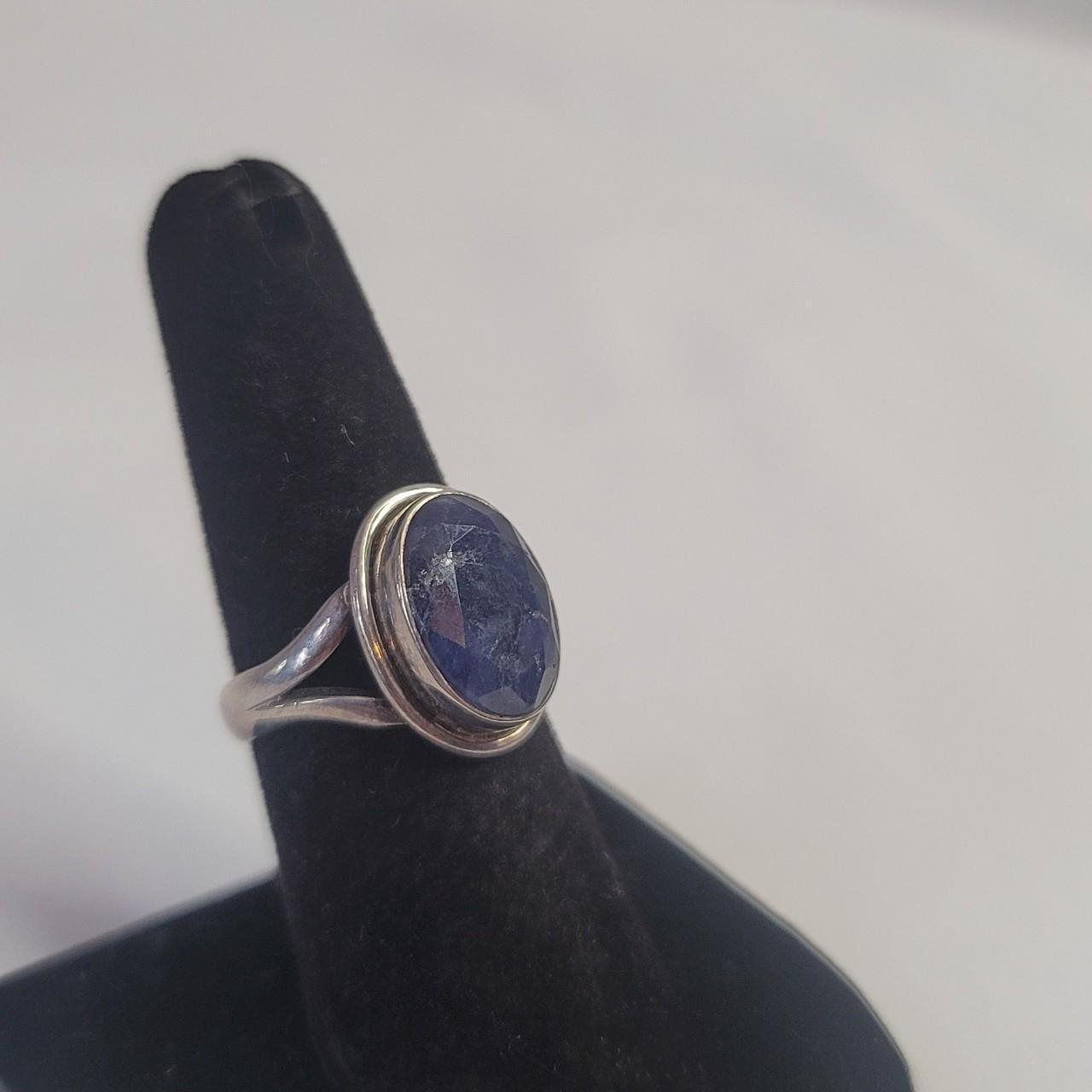 Women's Silver and Blue Jewellery (2)