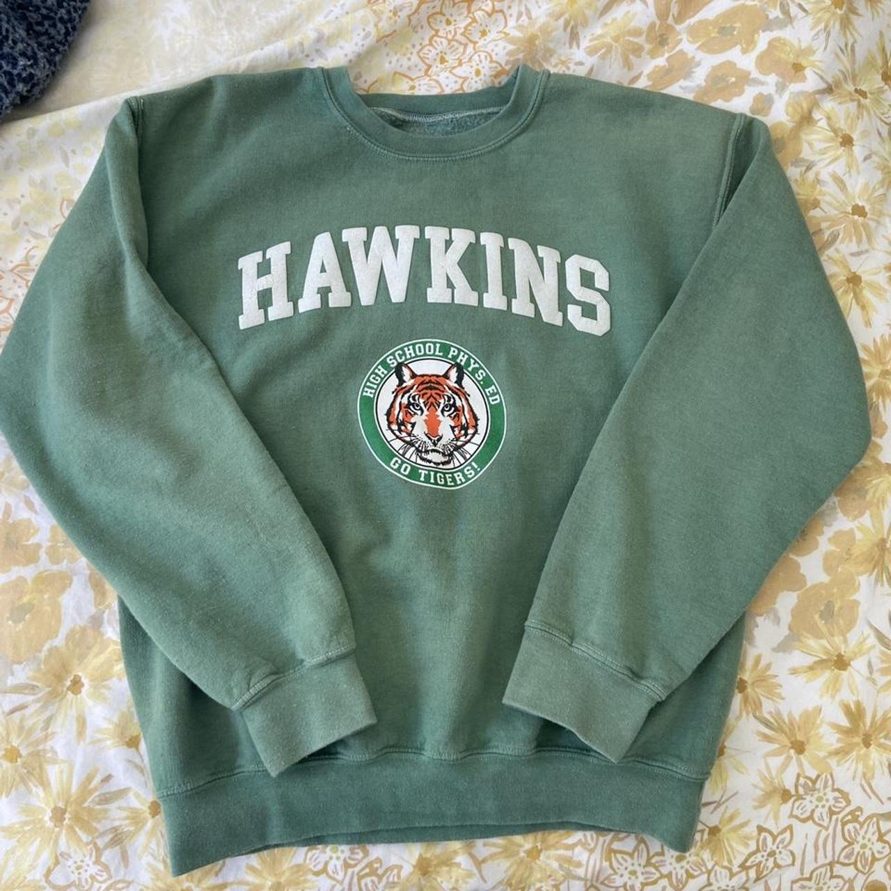 Stranger Things Hawkins High Tiger Emblem Crew Sweatshirt