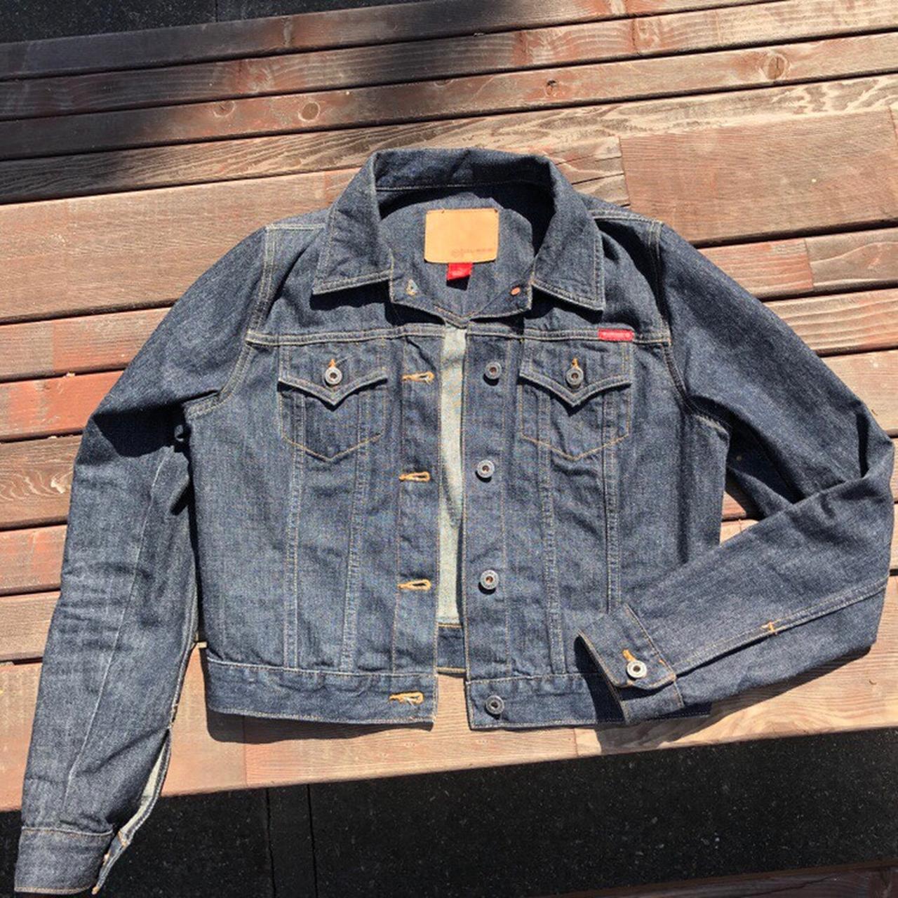 Genuine vintage Guess denim jacket, very good... - Depop