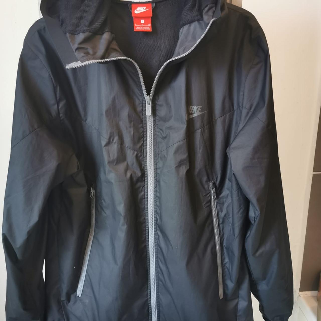 black and grey nike jacket