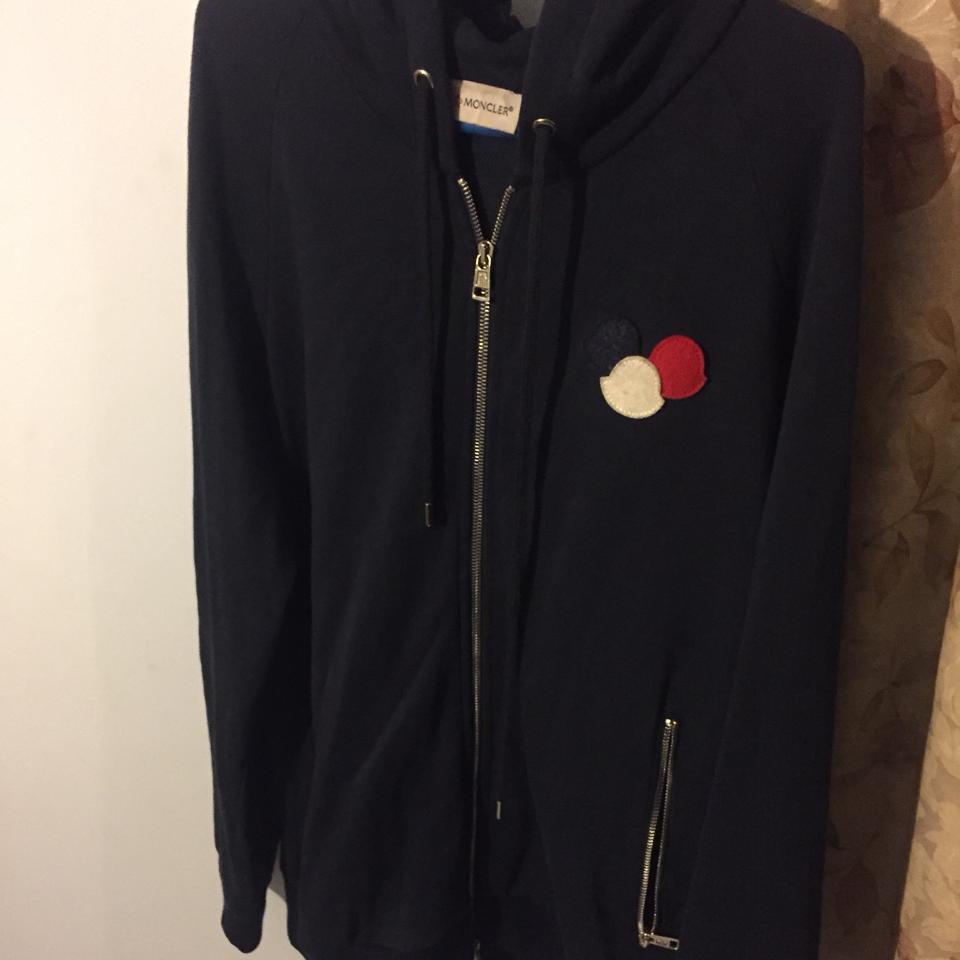 moncler flag zip moletom com capuz
