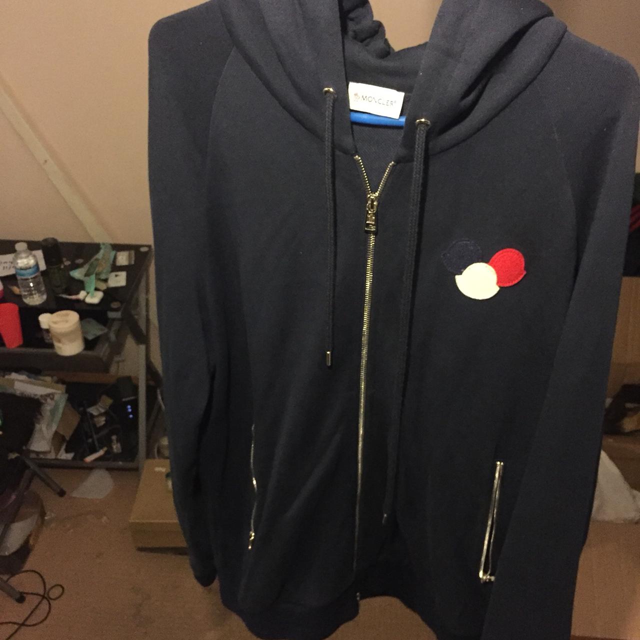 moncler flag zip moletom com capuz