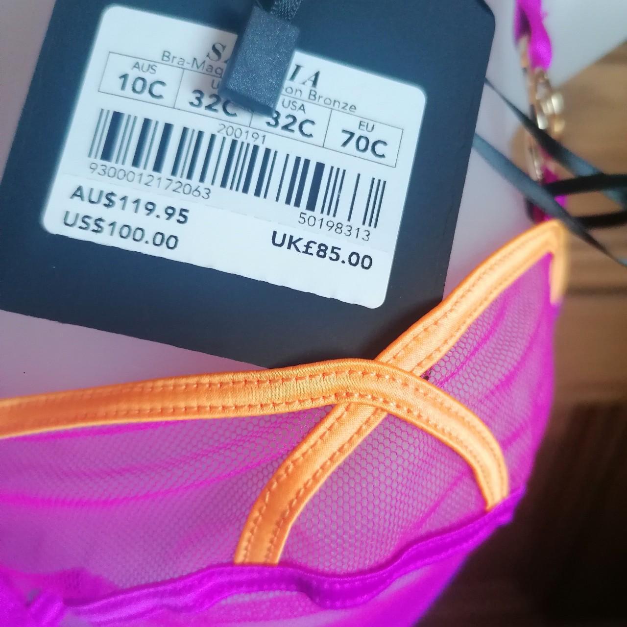 Honey Birdette Saskia magenta/mango... Depop