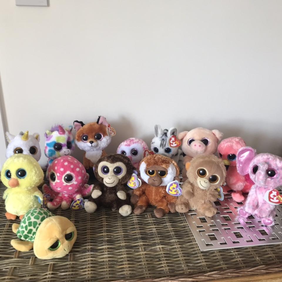 14 assorted TY beanie boos and beanies babies - Depop