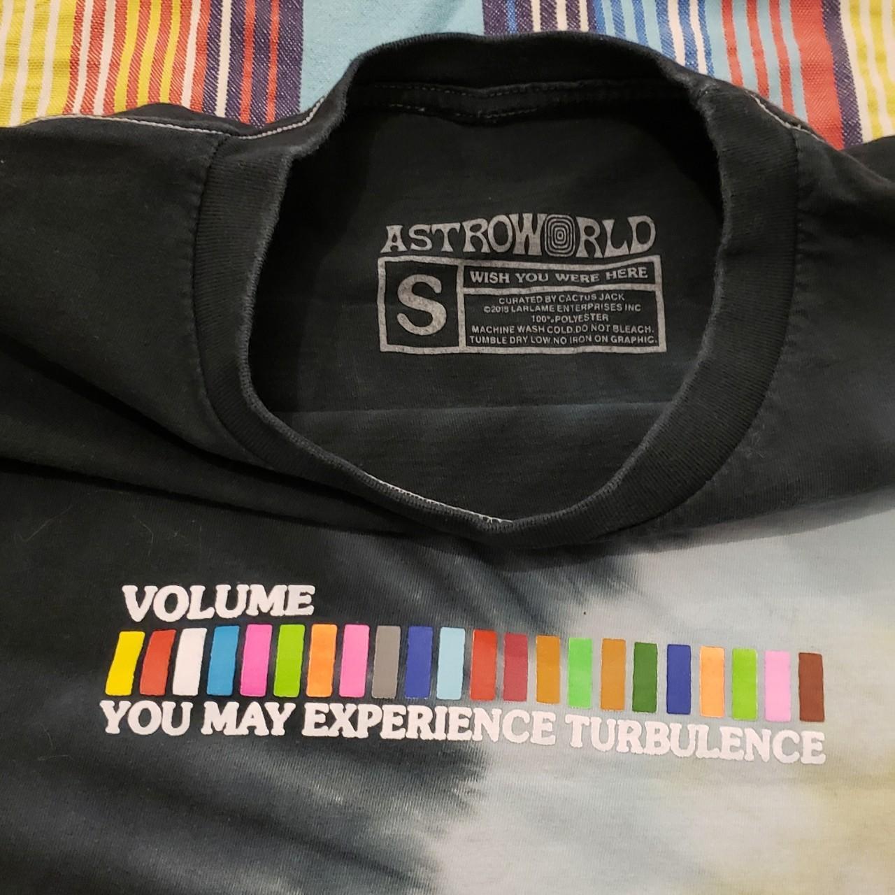 travis scott astroworld merch. back a little faded. - Depop