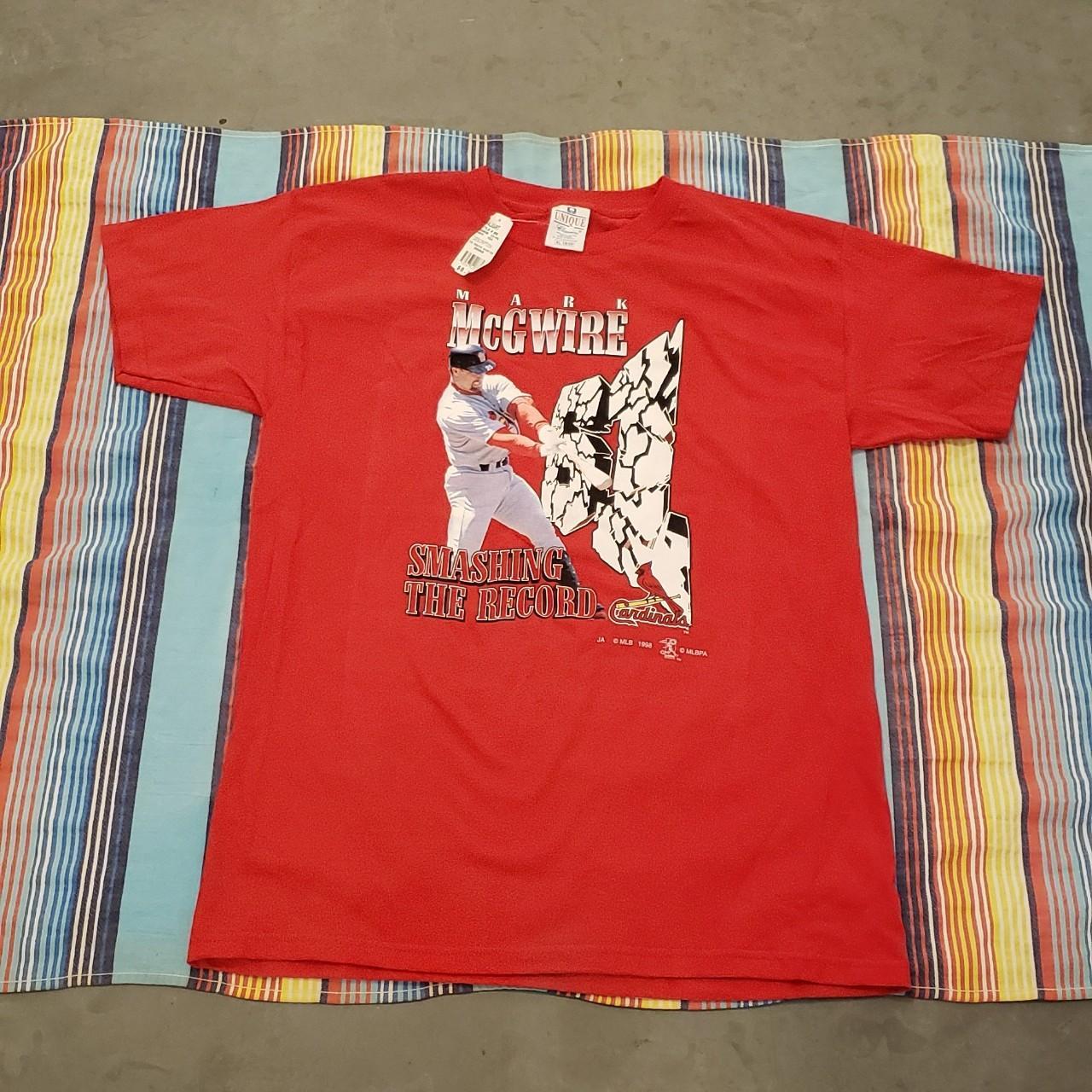 Vintage 1998 Mark Mcgwire Home Run Tour T-Shirt in - Depop