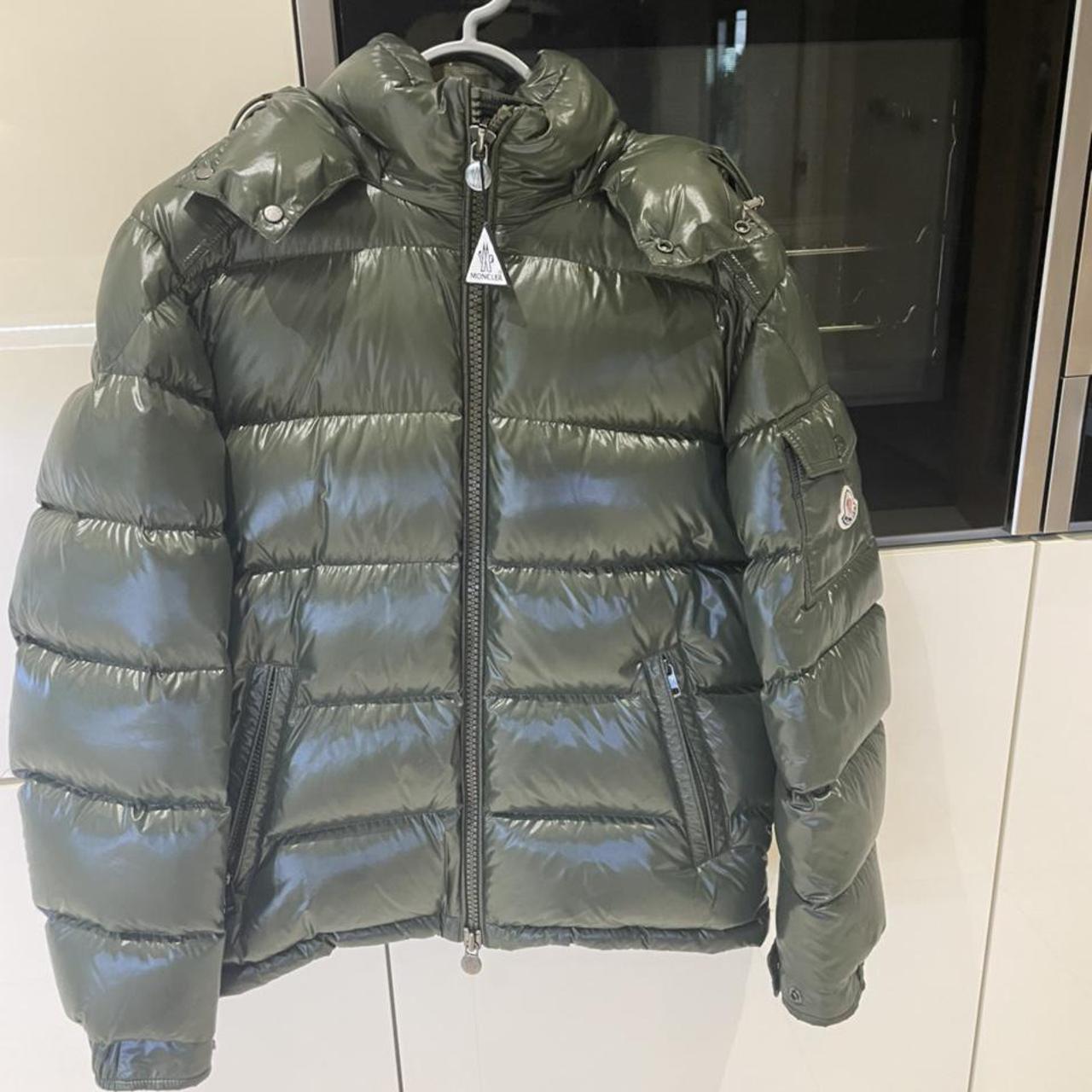 khaki moncler maya