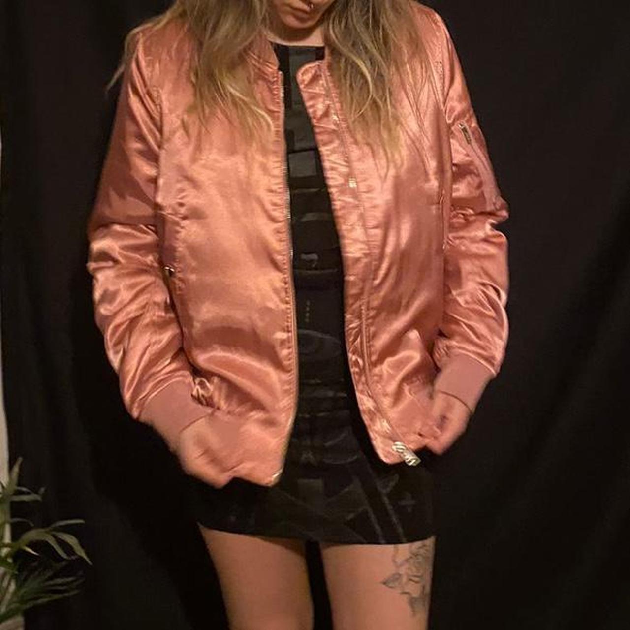 mango satin bomber jacket