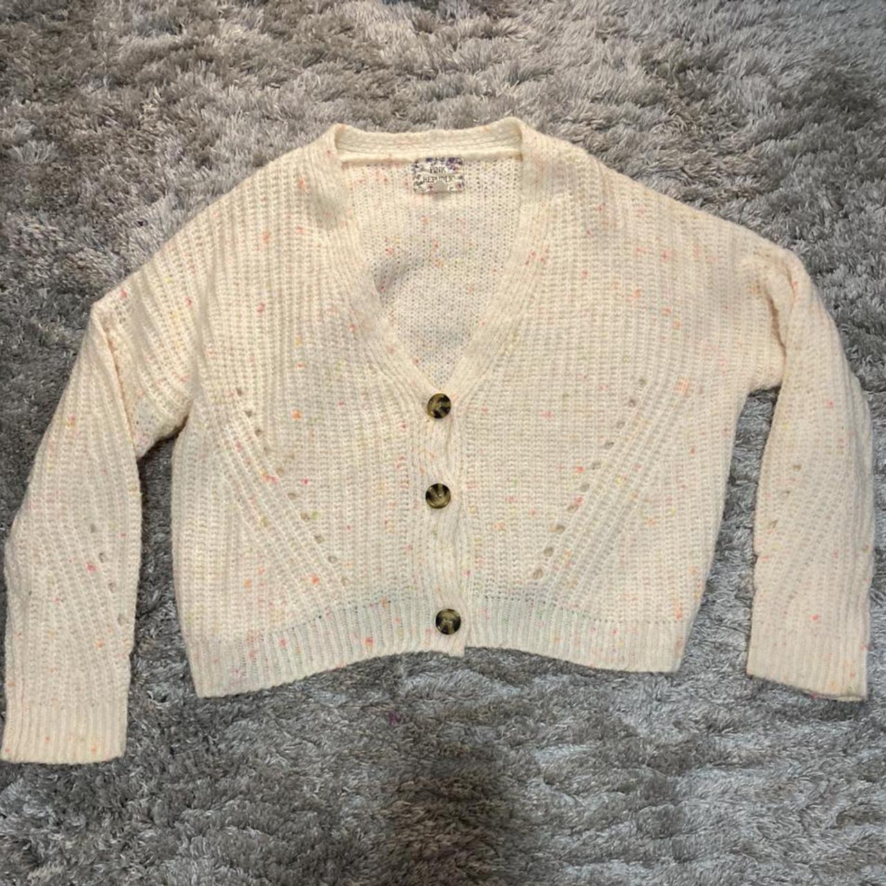 Speckled cream sweater Worn twice! Super cute just... - Depop