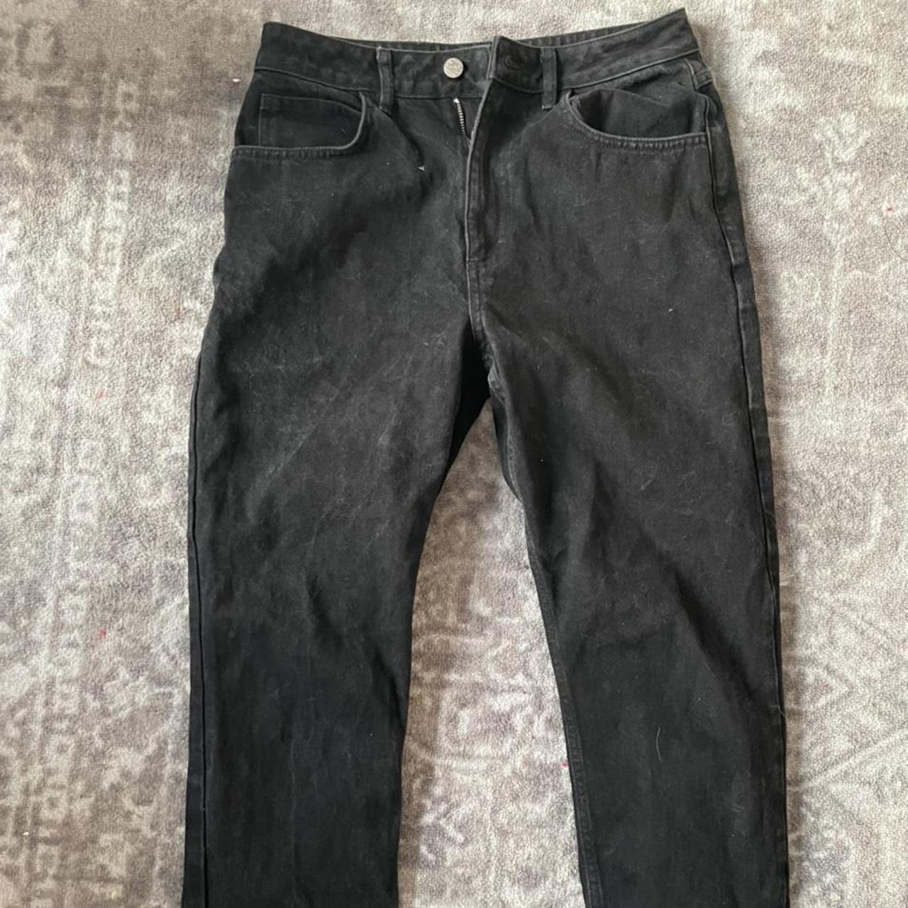 COLLISION black jeans Size Waist - 28 Leg- 34 Baggy... - Depop