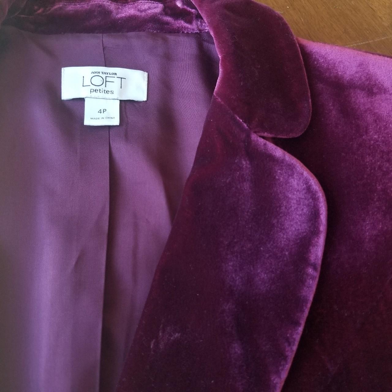 Loft 2024 velvet blazer