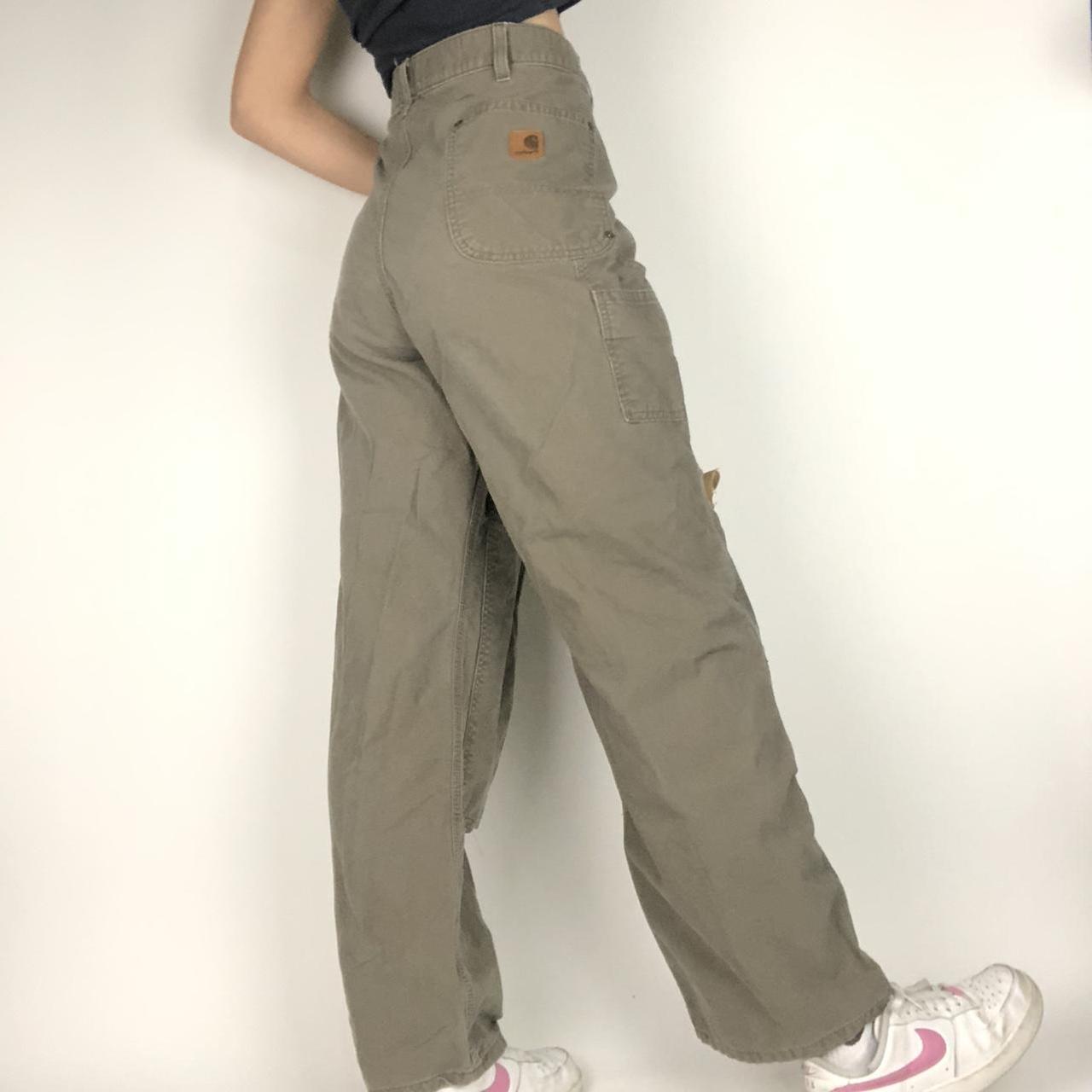 carhartt carpenter pants brown