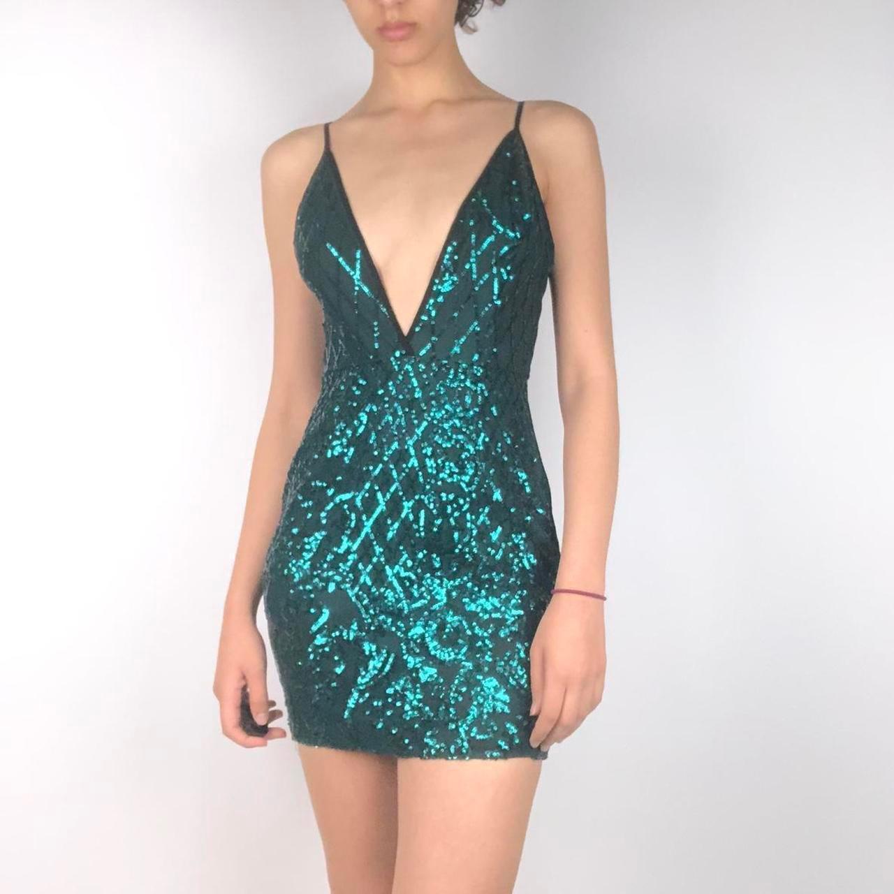 Mermaid Green Short Sequin Homecoming Dress