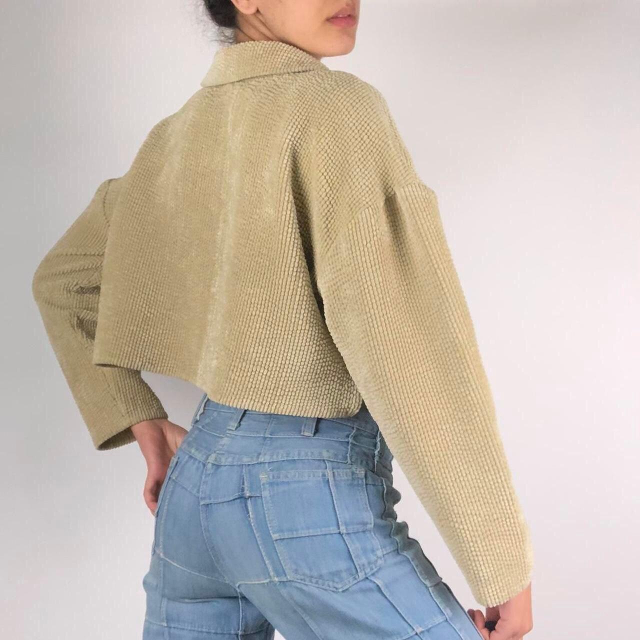 Product Image 2 - Tan cropped long sleeve sweater