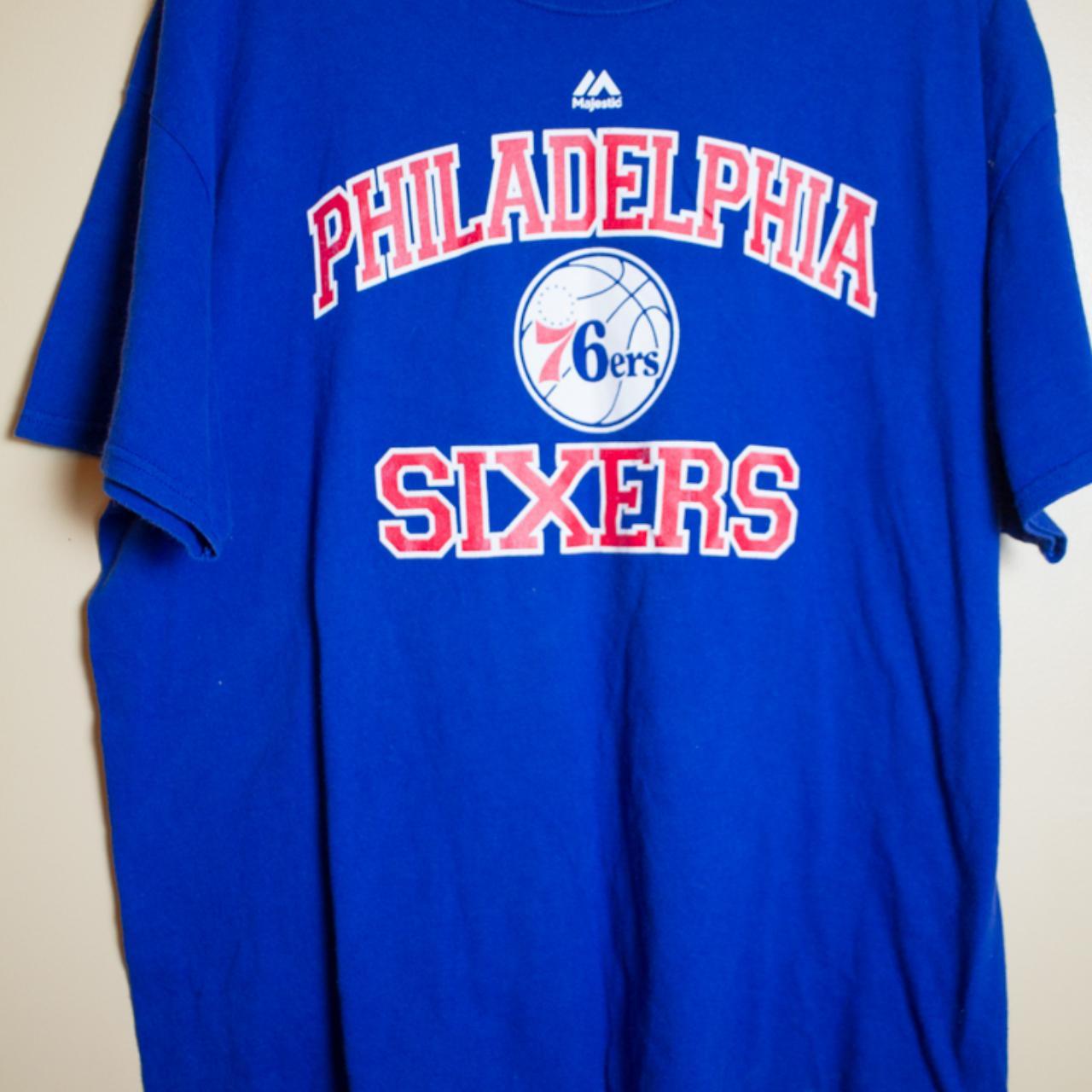 MEN'S VTG MAJESTIC NBA PHILADELPHIA 76ERS BASKETBALL - Depop