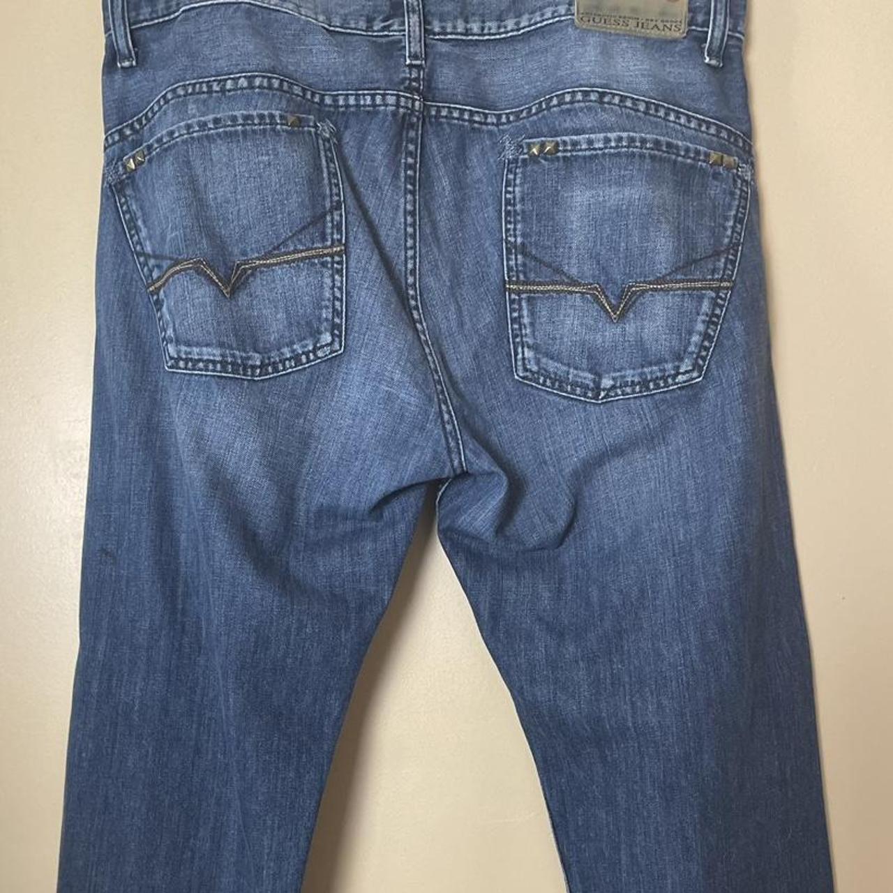 Guess Men's Blue Jeans | Depop