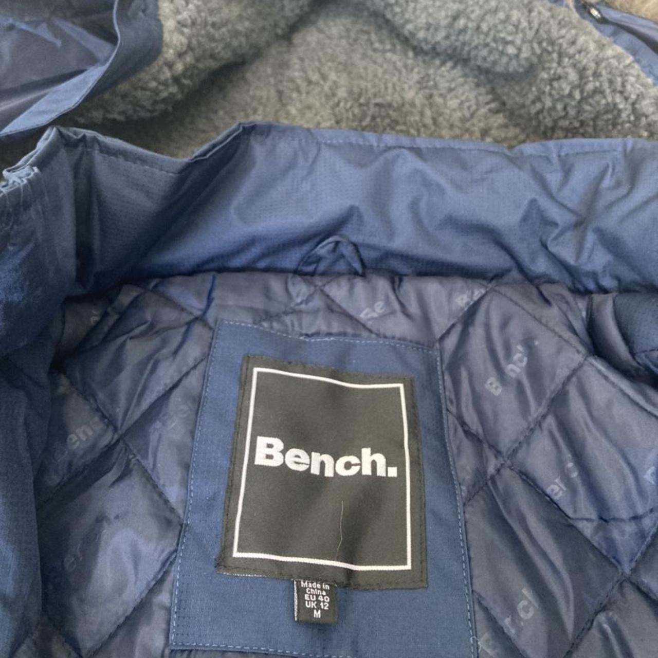 Bench Women's Navy Coat Depop