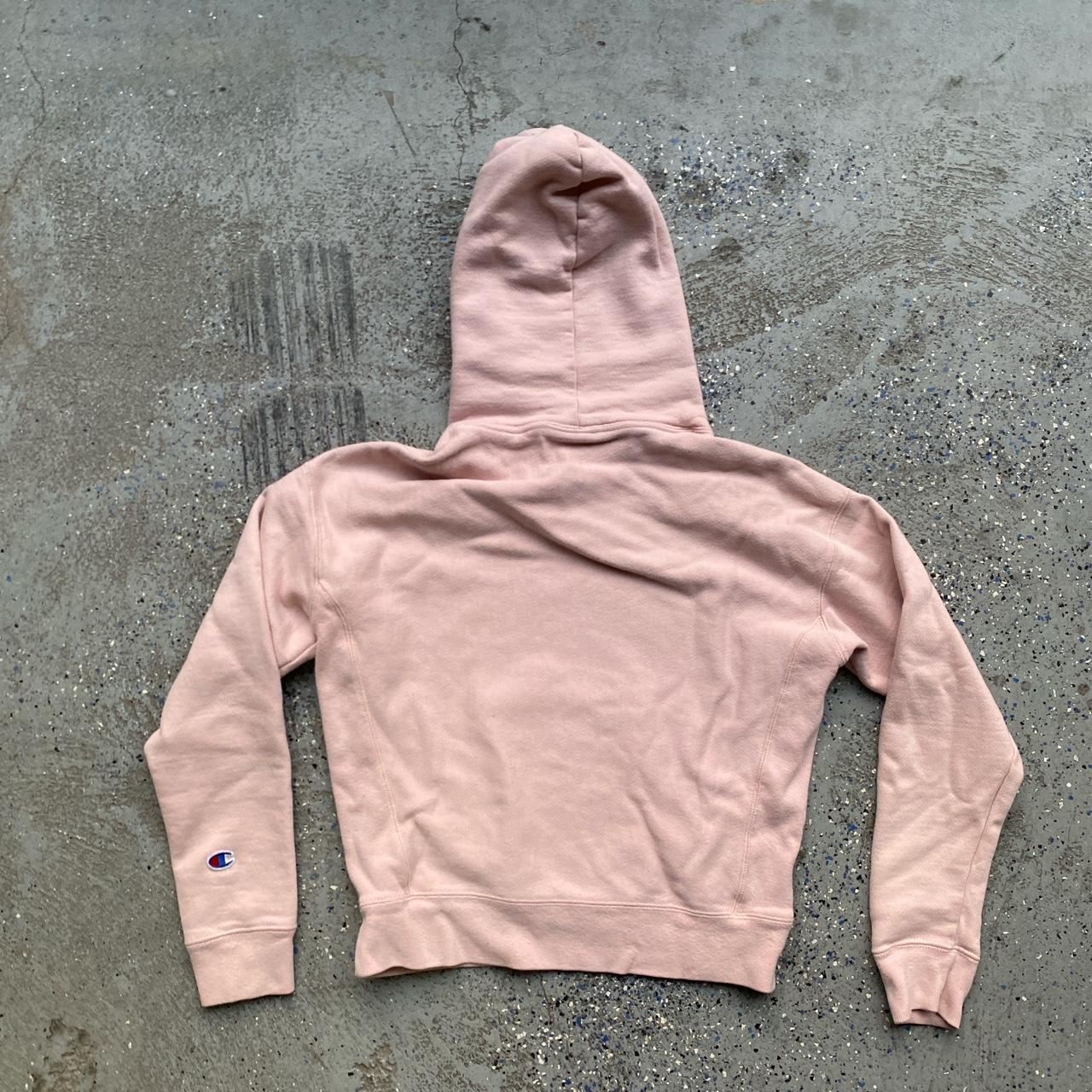 Pink champion hoodie reverse weave Size small... - Depop