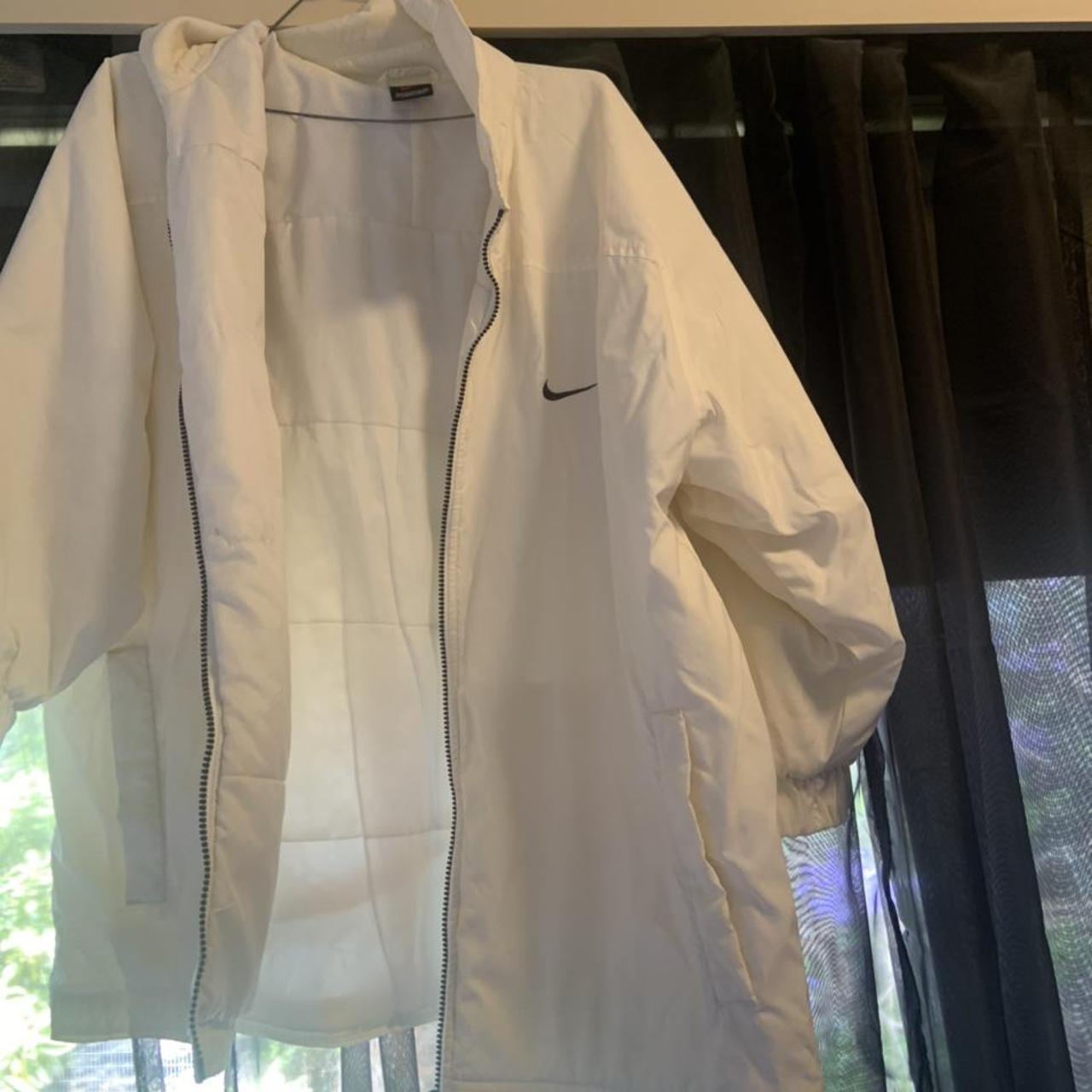 nike cream puffer jacket