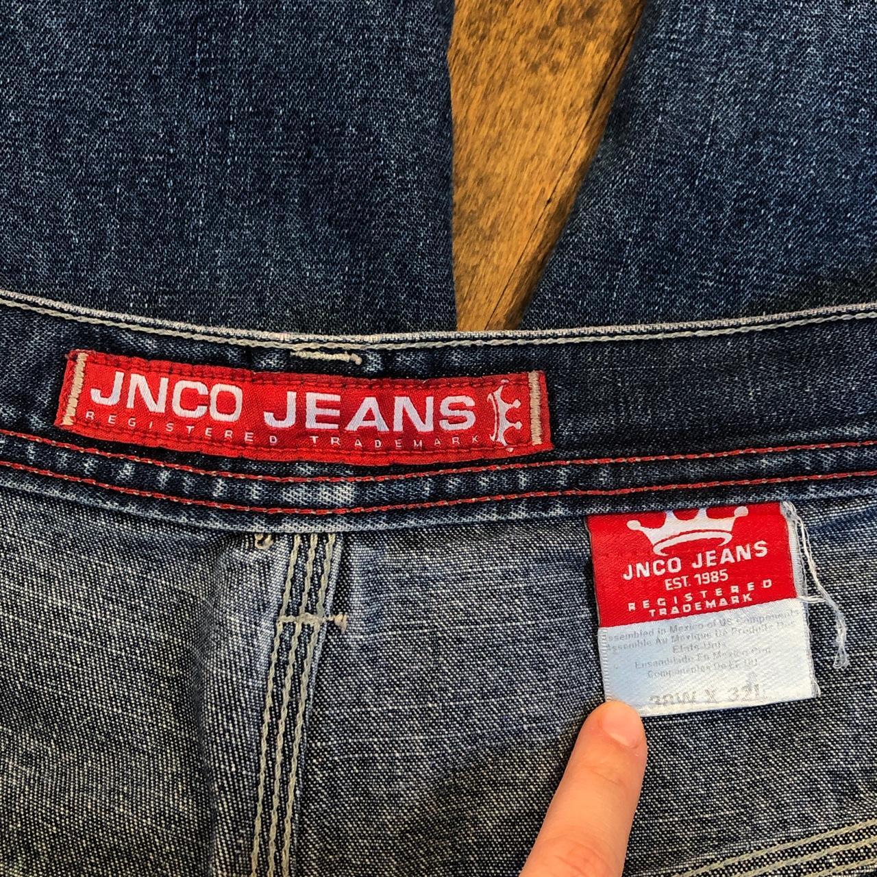 iconic pair of baggy jeans from JNCO in a size... - Depop