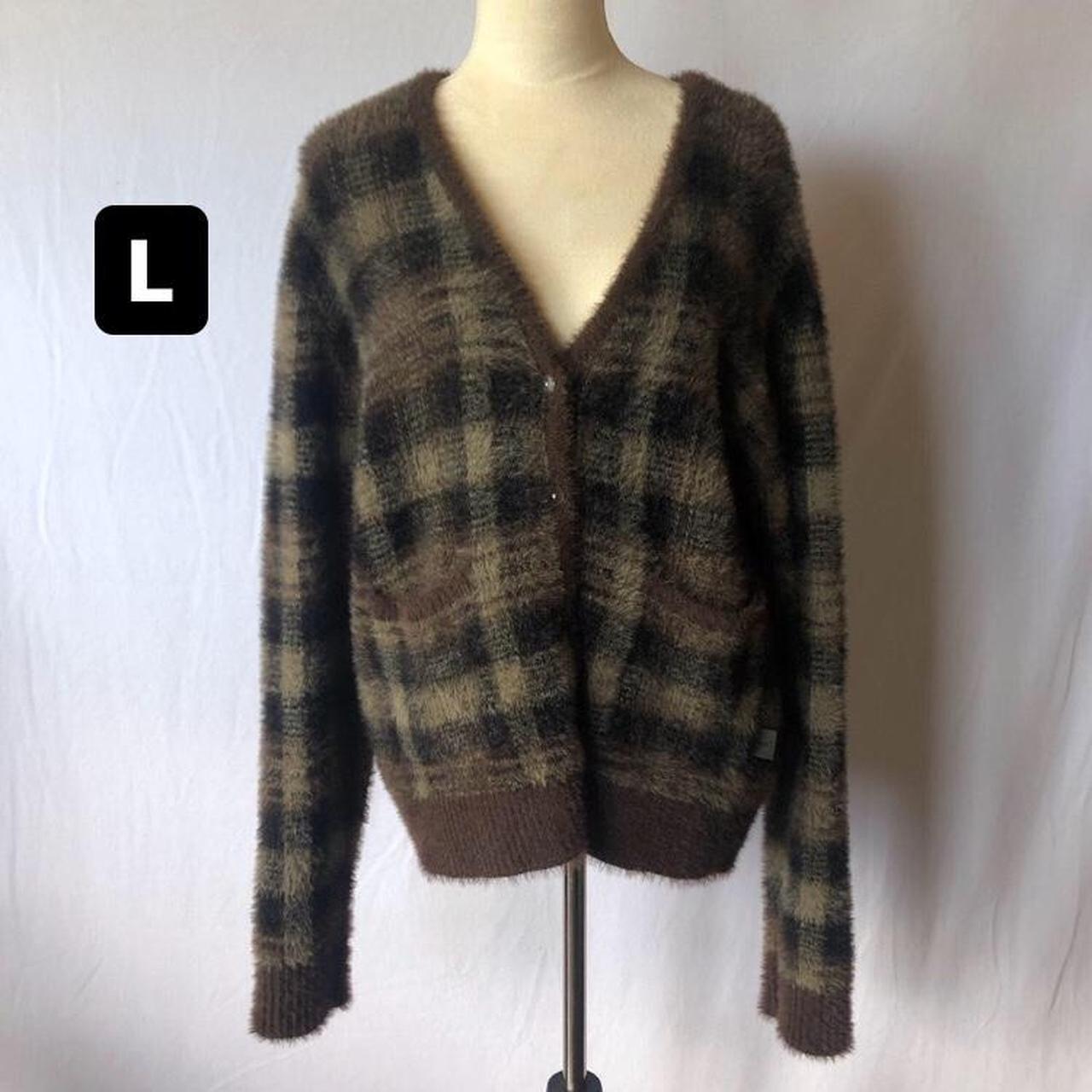 UNIF ty cardigan in brown, size L NWT, super cute... - Depop