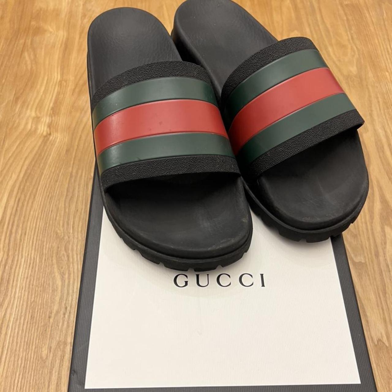Gucci sliders Bought from flannels Open to offers - Depop