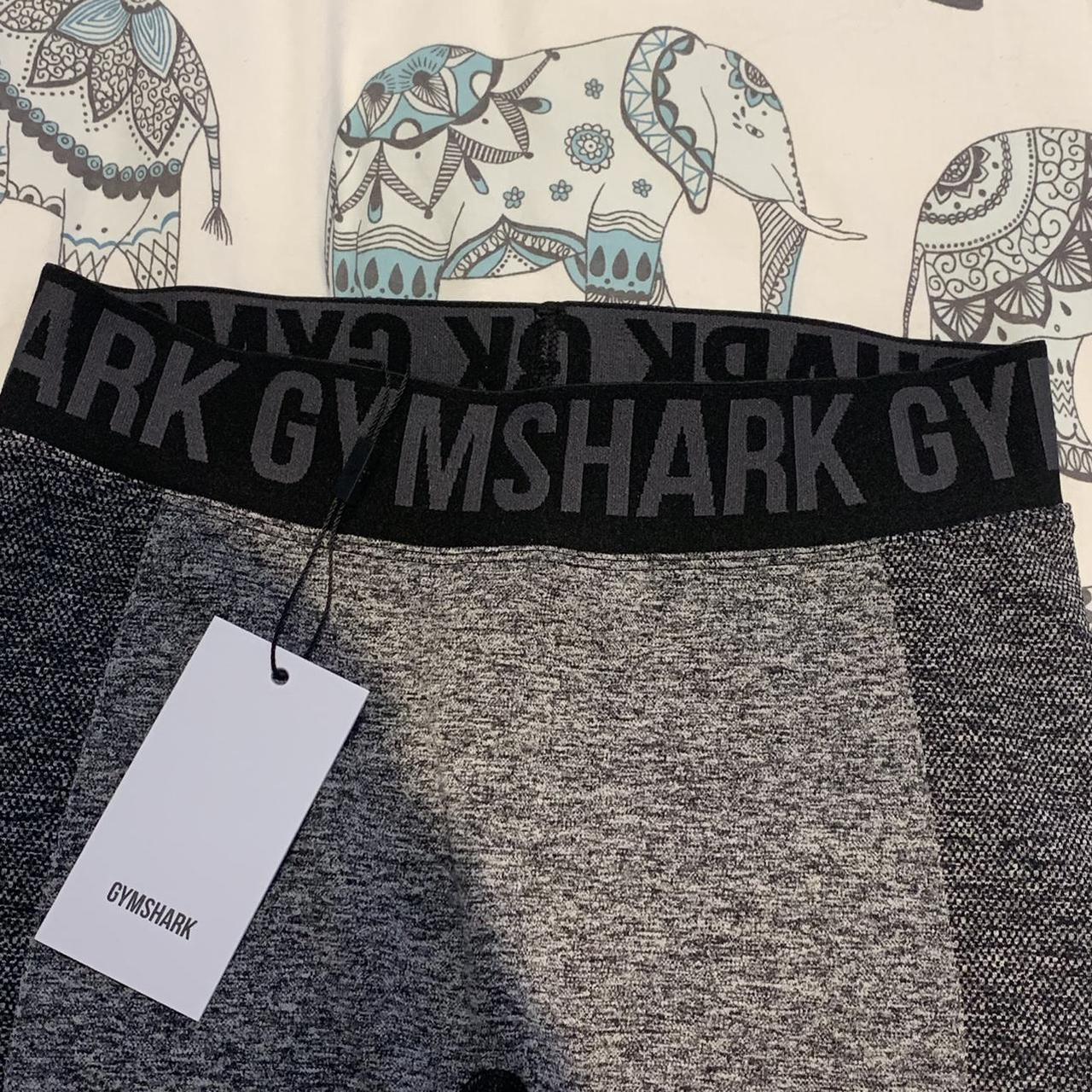 GYMSHARK flex shorts in charcoal and black colour - Depop