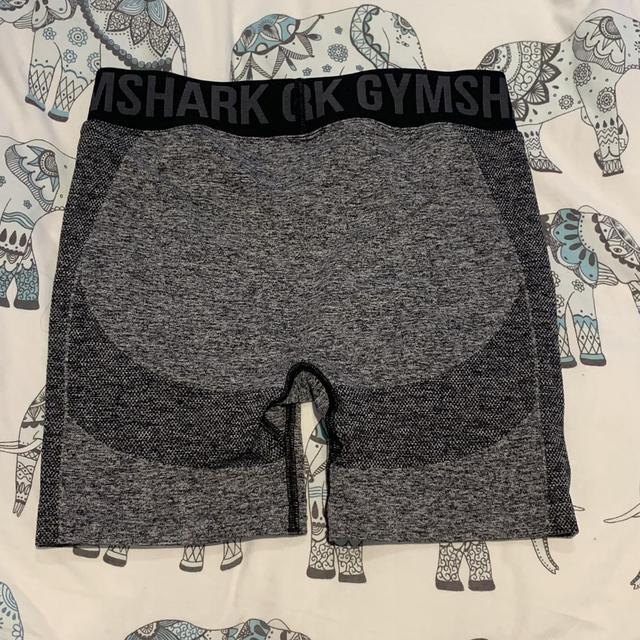 GYMSHARK flex shorts in charcoal and black colour - Depop