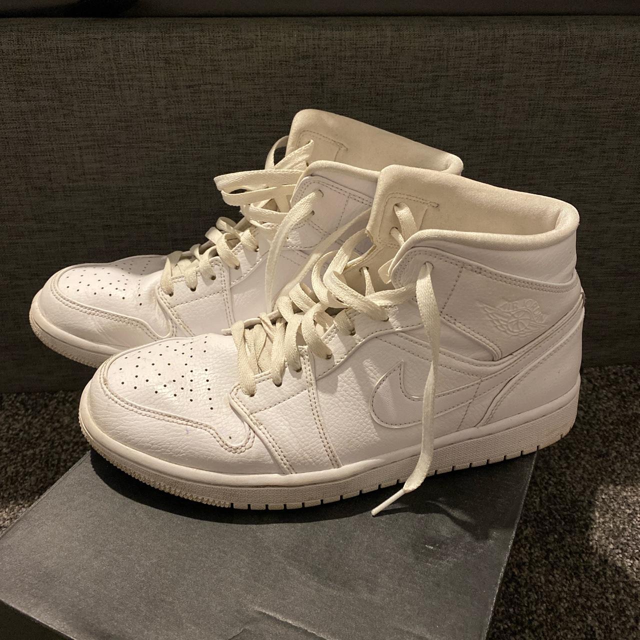 Air Jordan 1 White Brilliant condition, not worn... - Depop